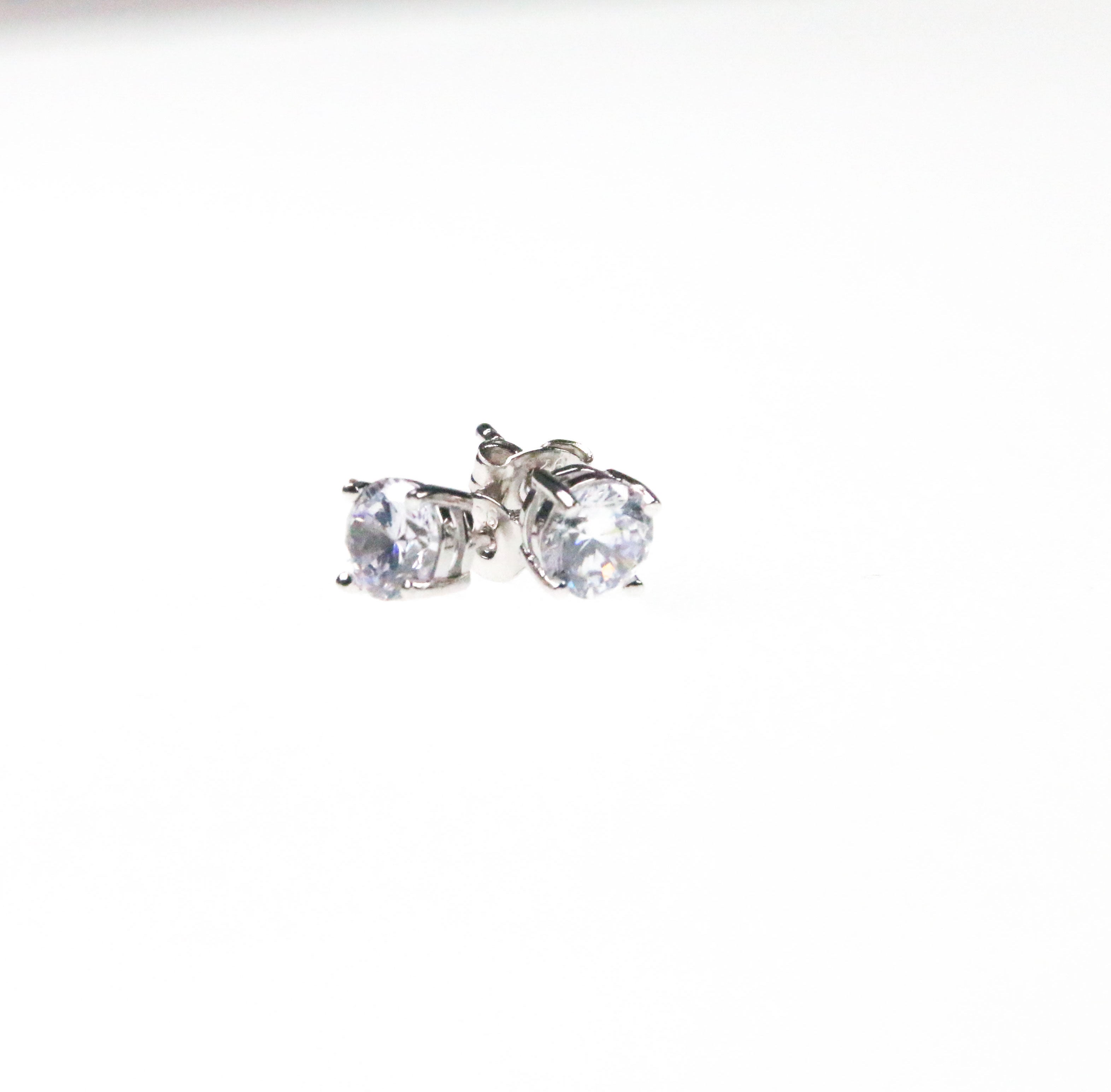 Round Earrings 5 6 7 8mm