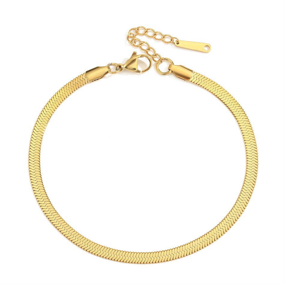 Silver Anklet Chain 4 mm Mio Chain
