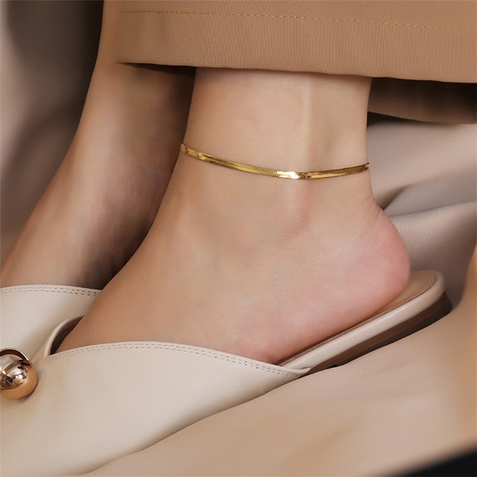 Silver Anklet Chain 4 mm Mio Chain