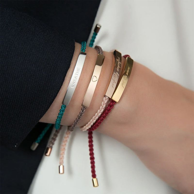 Custom Message Bracelet