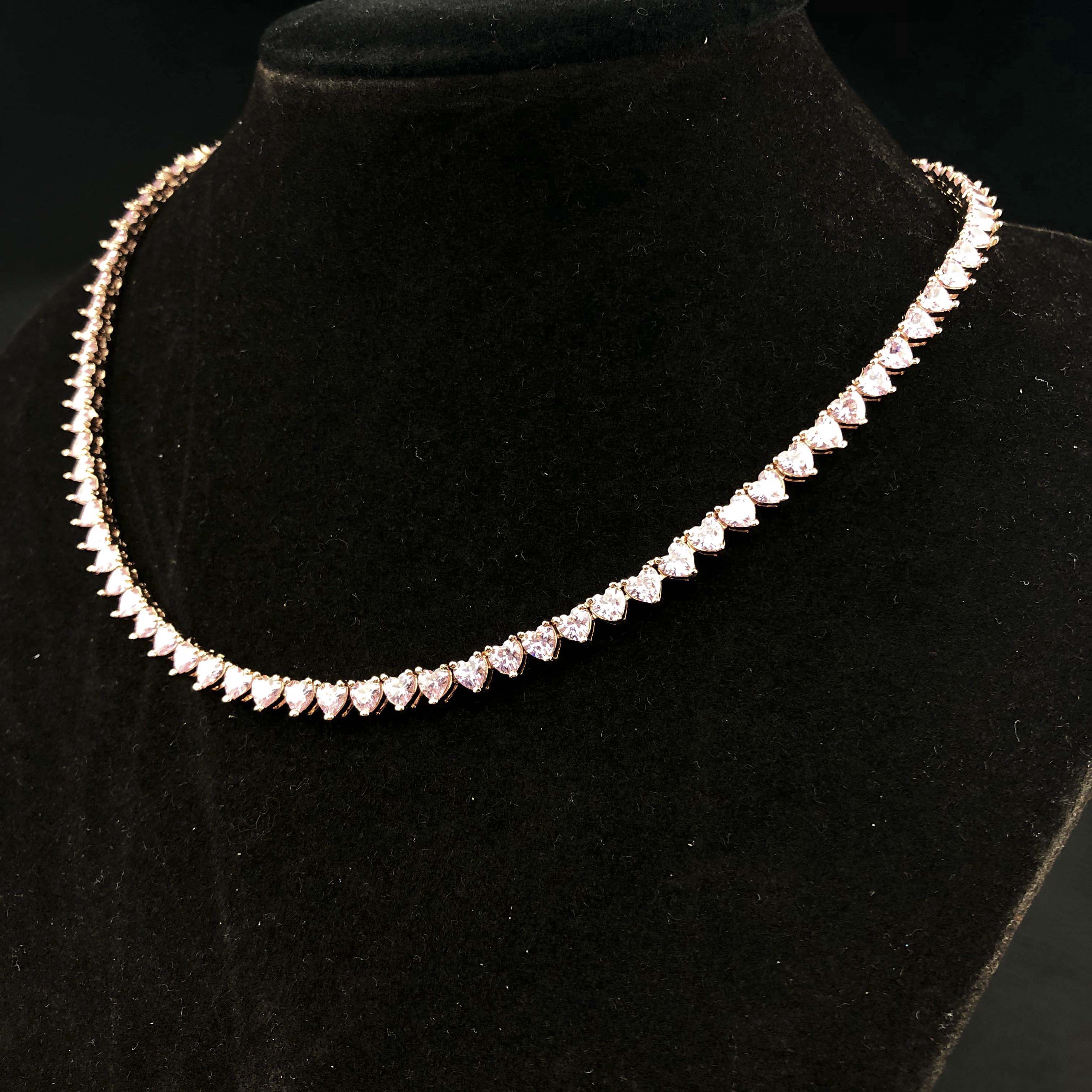 Heart tennis chain
