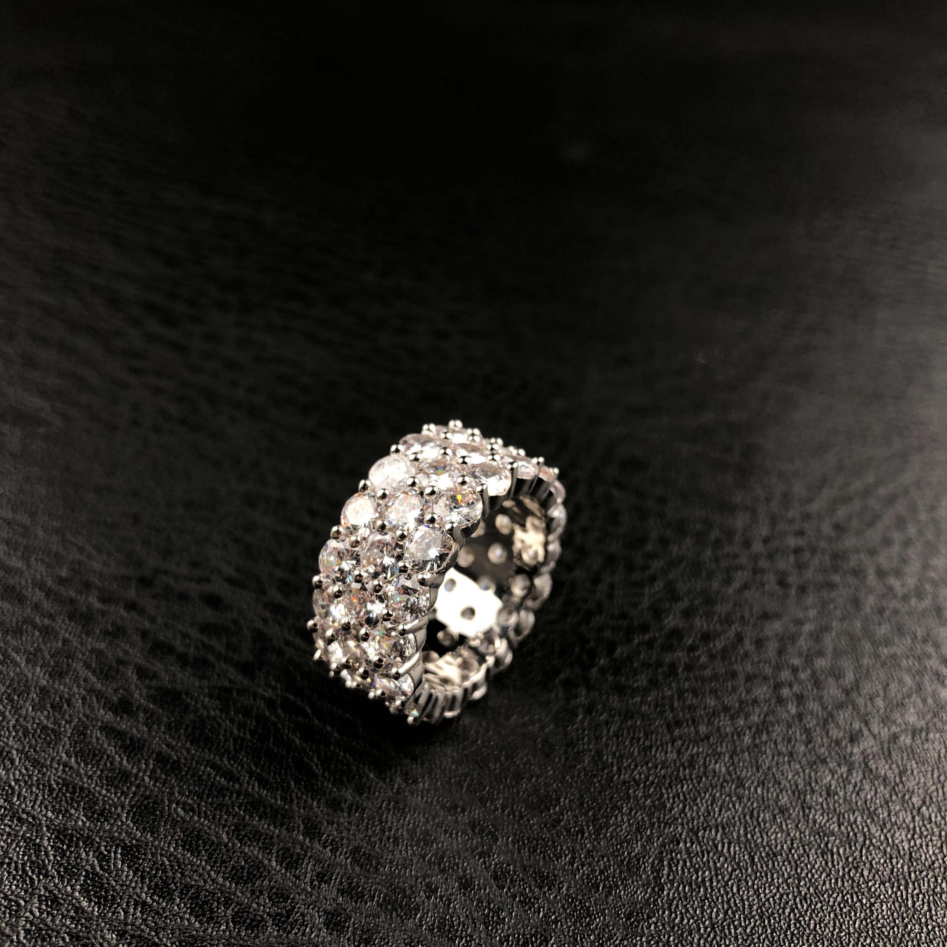 3 Row Eternity Ring