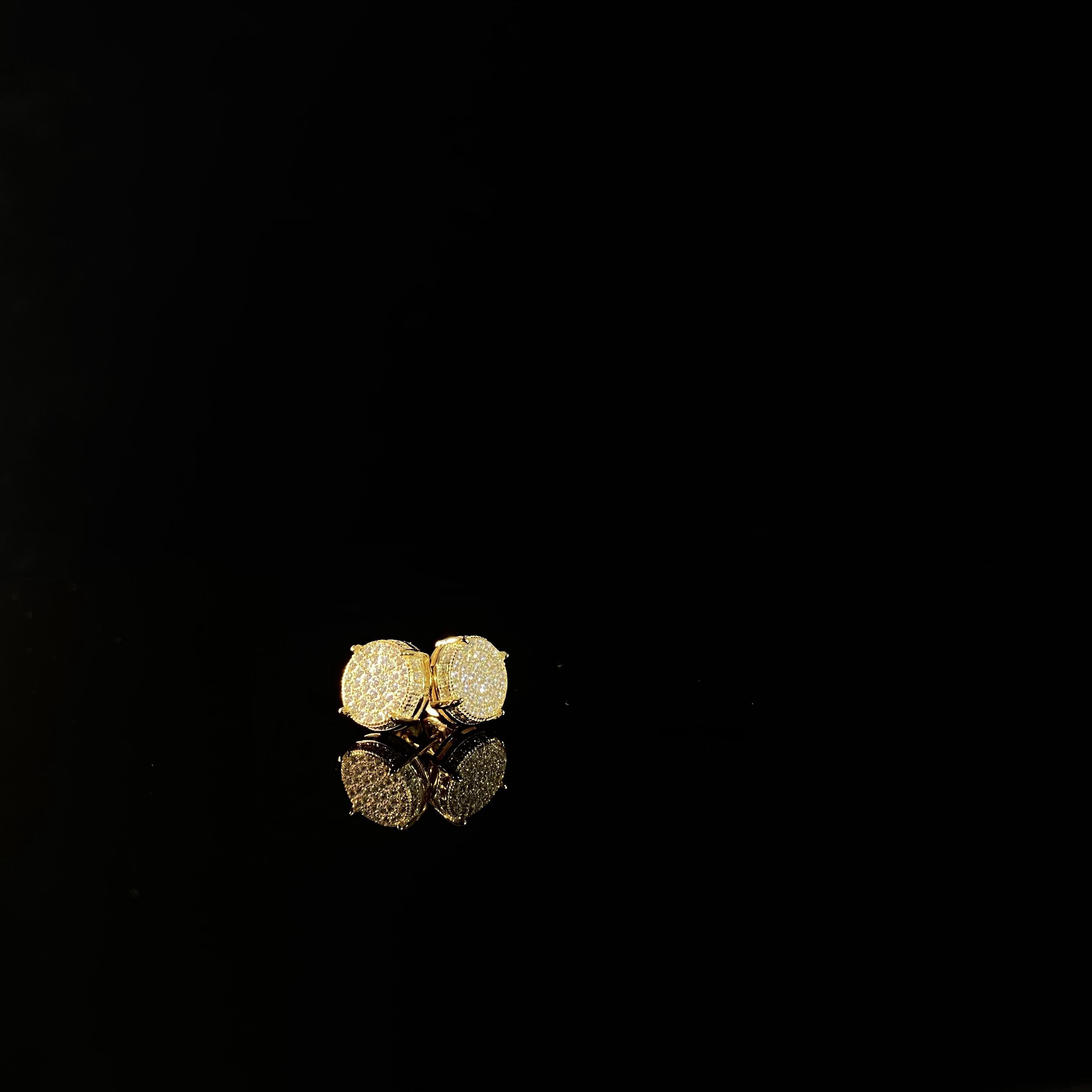 925 Silver Round Thread Earrings - pair