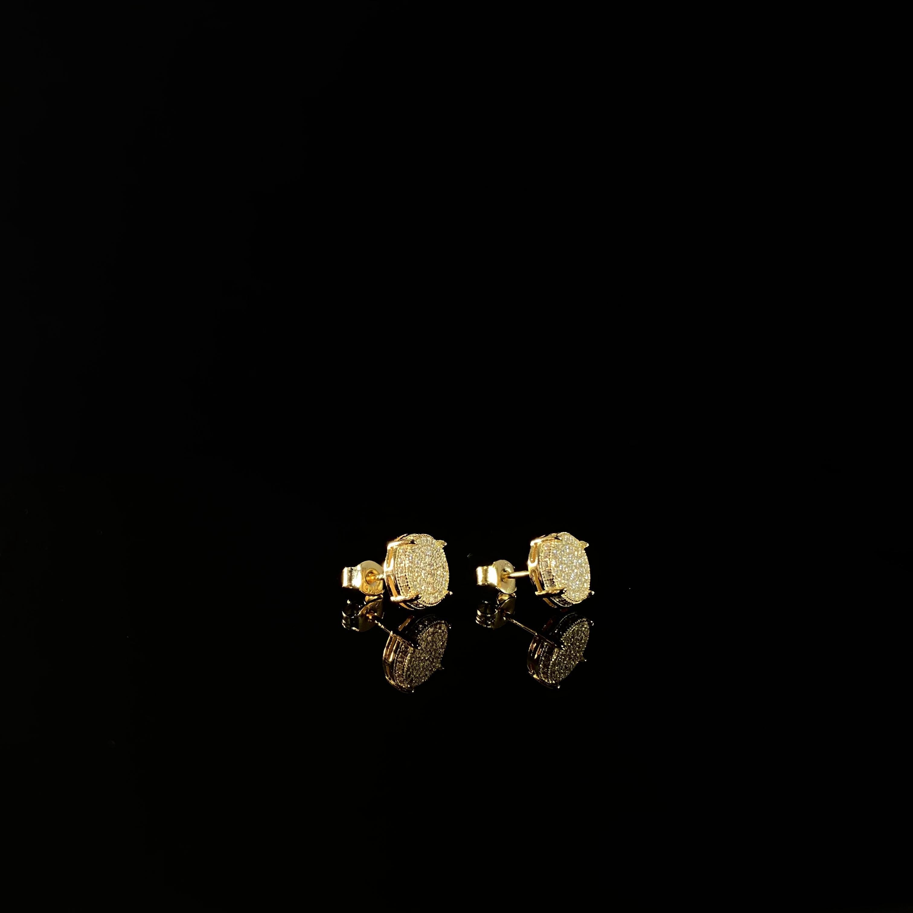 925 Silver Round Thread Earrings - pair