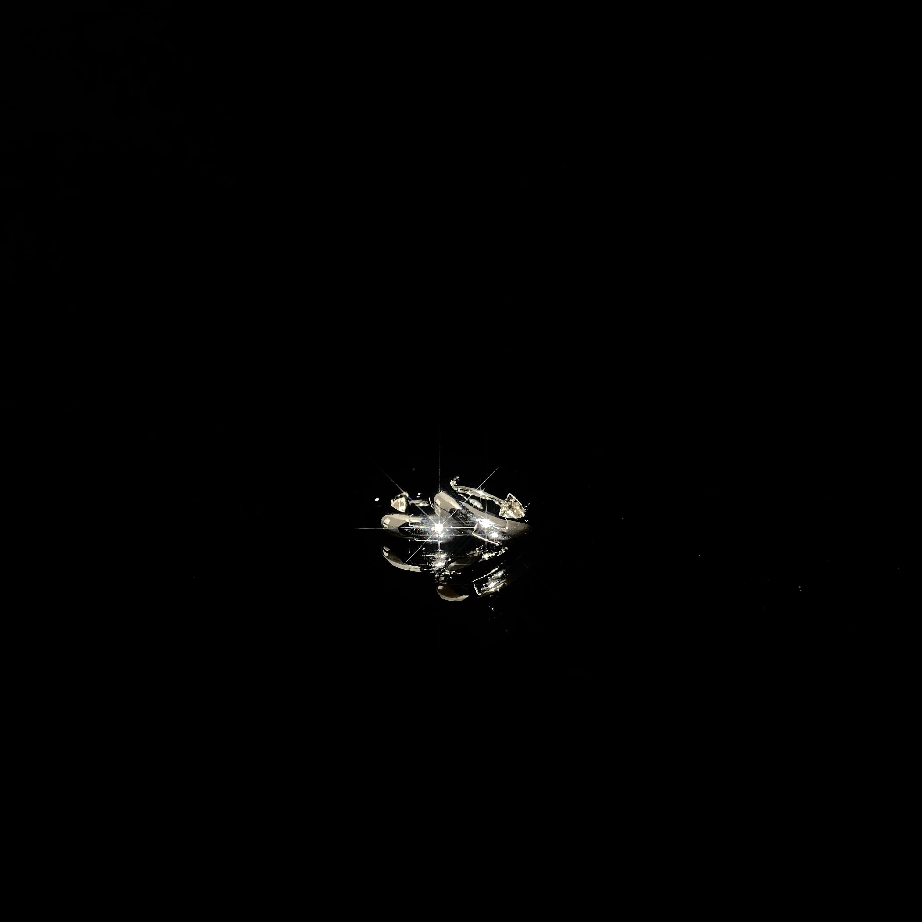 925 silver round stone free Earrings - pair