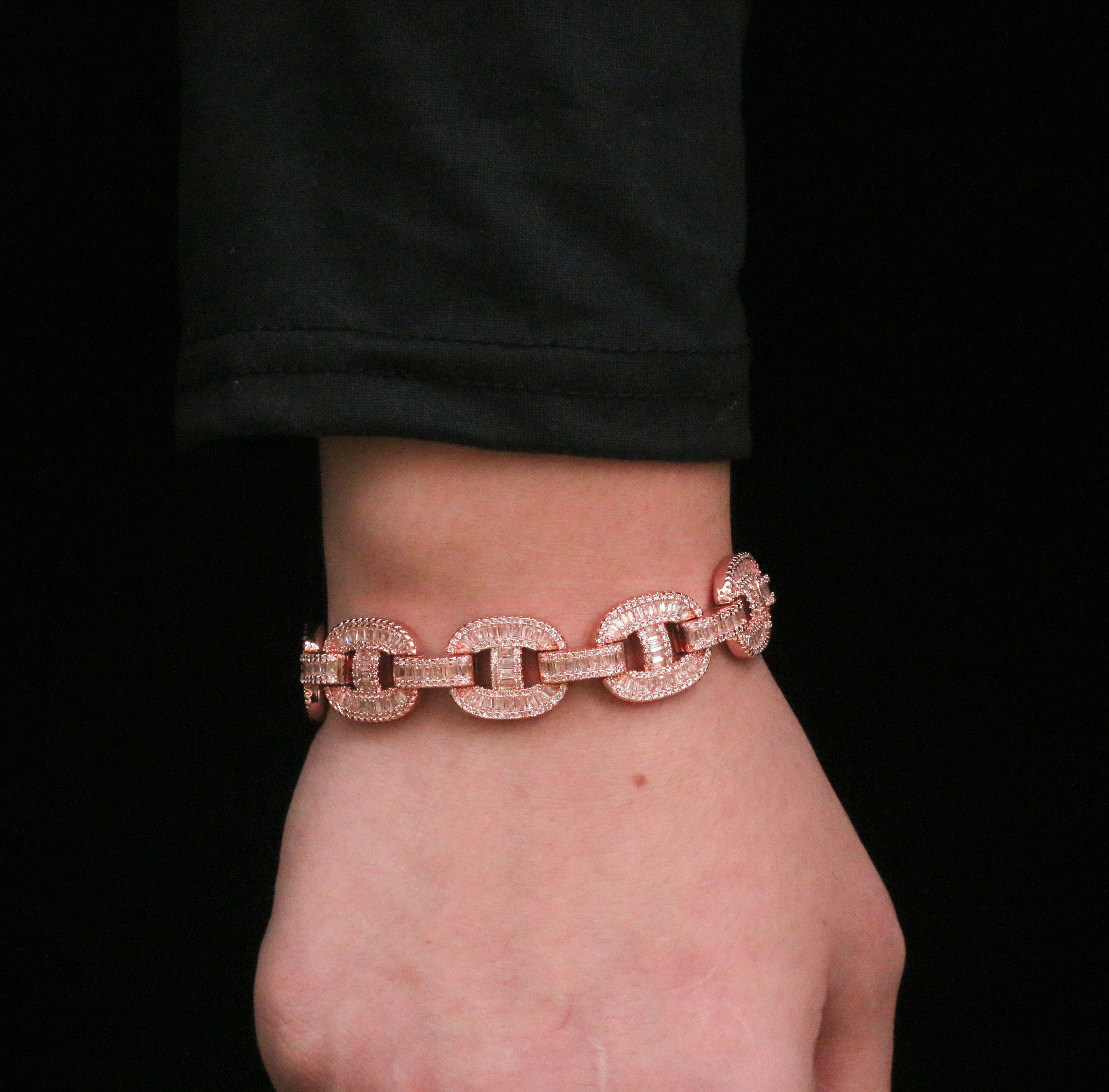 15mm Baguette Mariner Bracelet