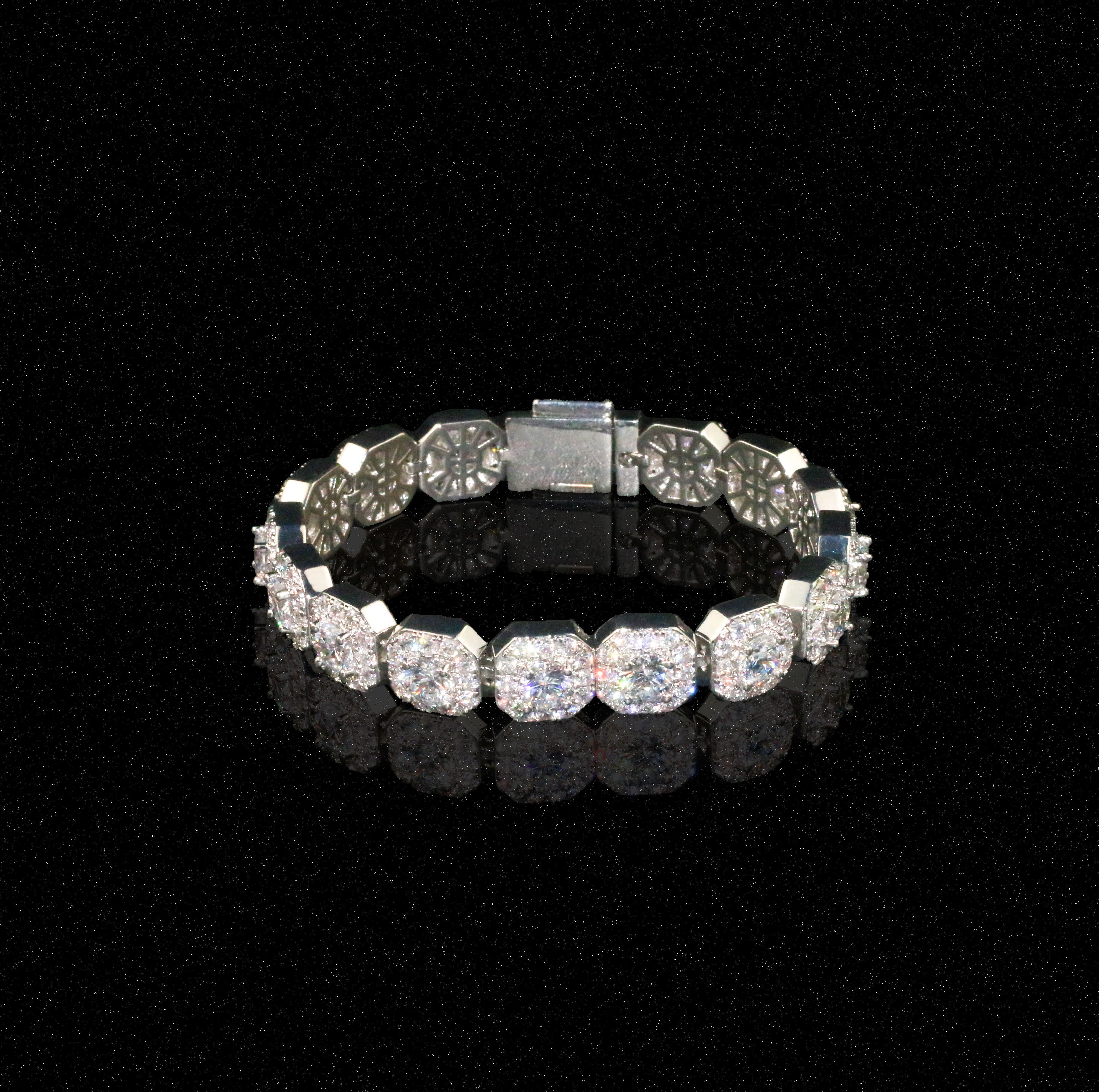 Clustered Tennis Bracelet