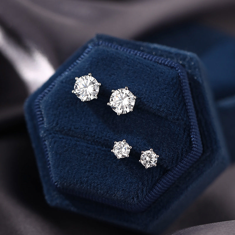 Round Earrings 5 6 7 8mm