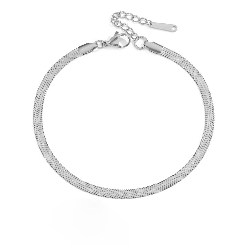 Silver Anklet Chain 4 mm Mio Chain