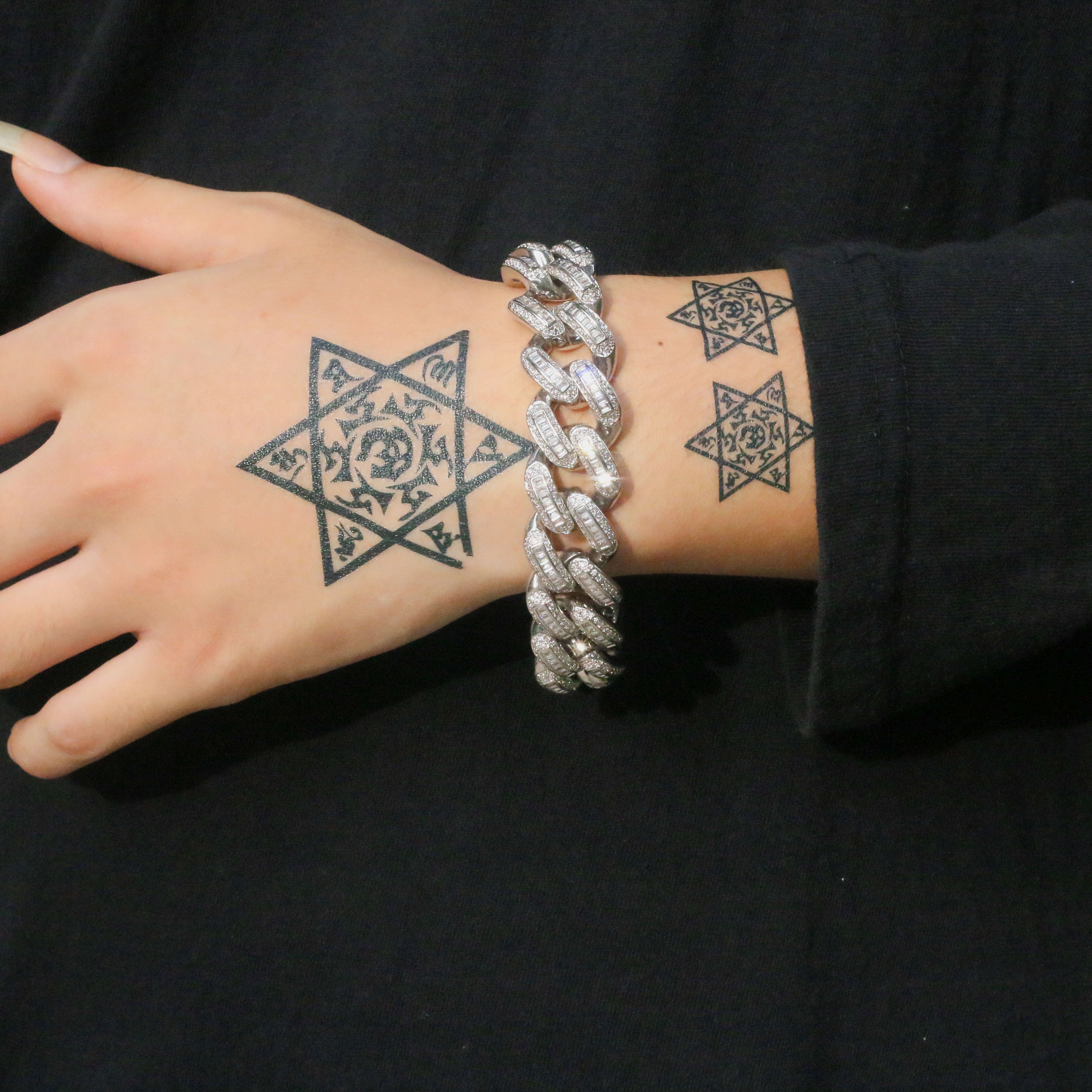 19mm Baguette Cuban Bracelet Chain