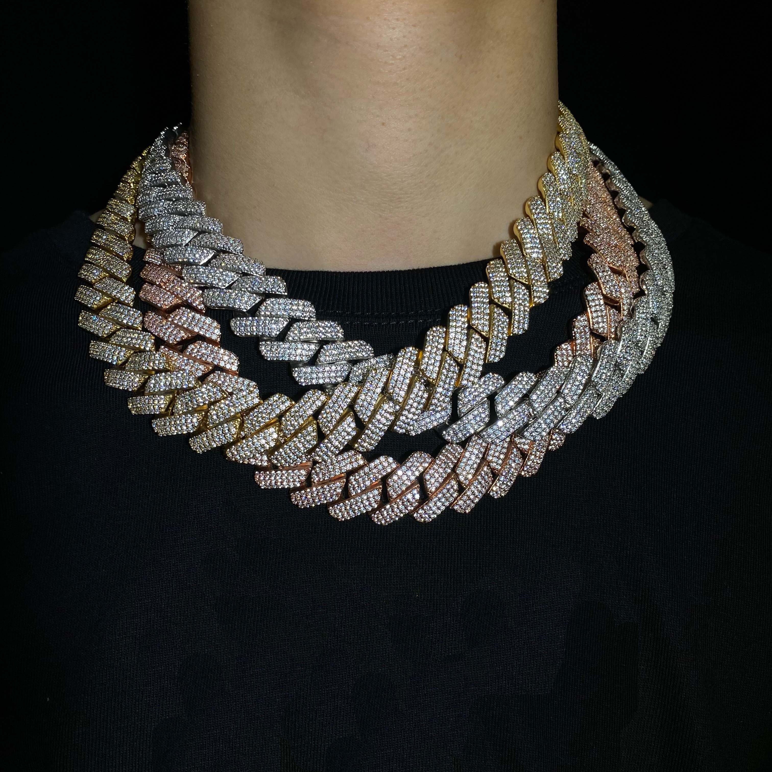 19mm Diamond Prong Cuban