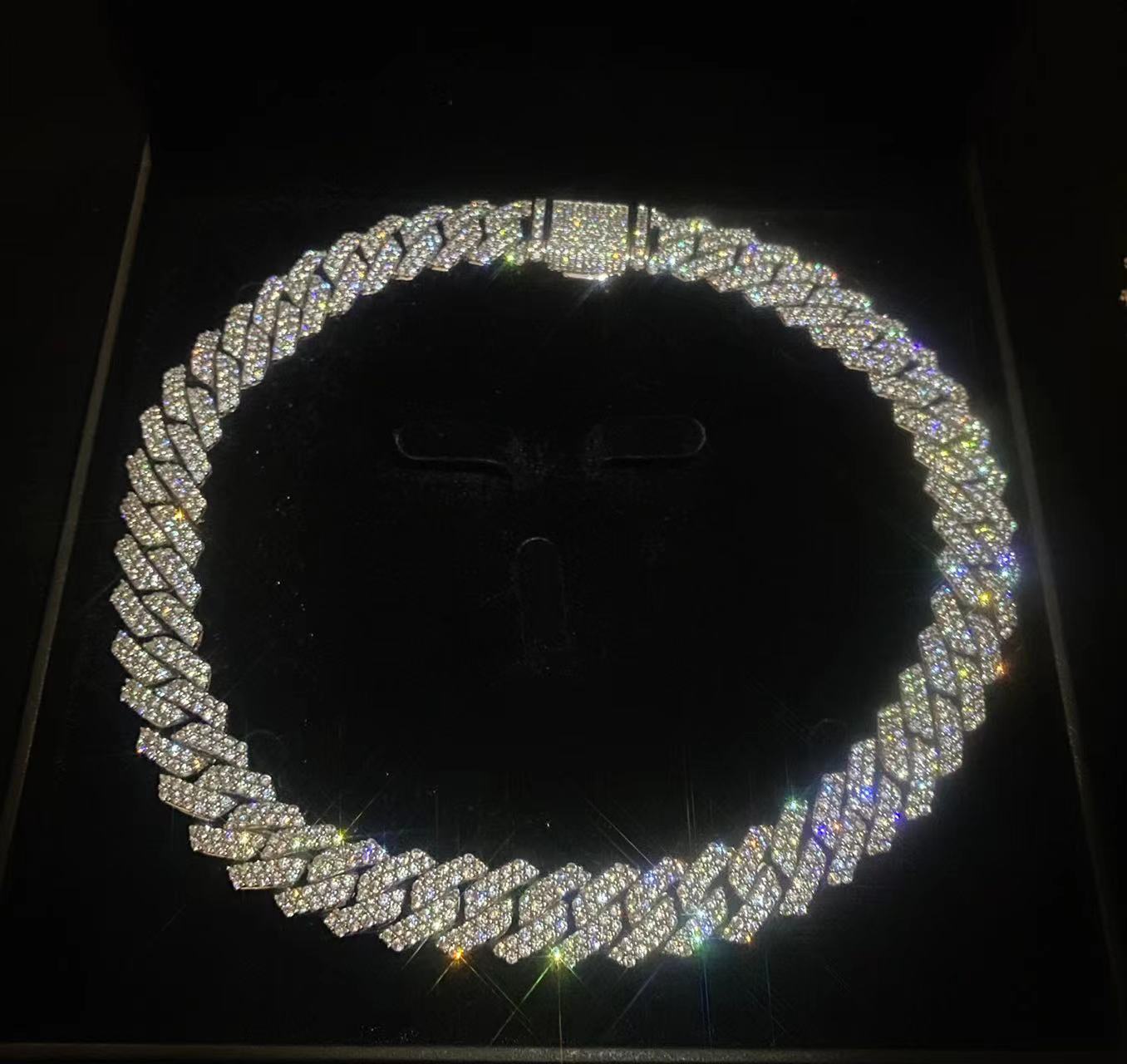 14mm Iced Prong Cuban Chain