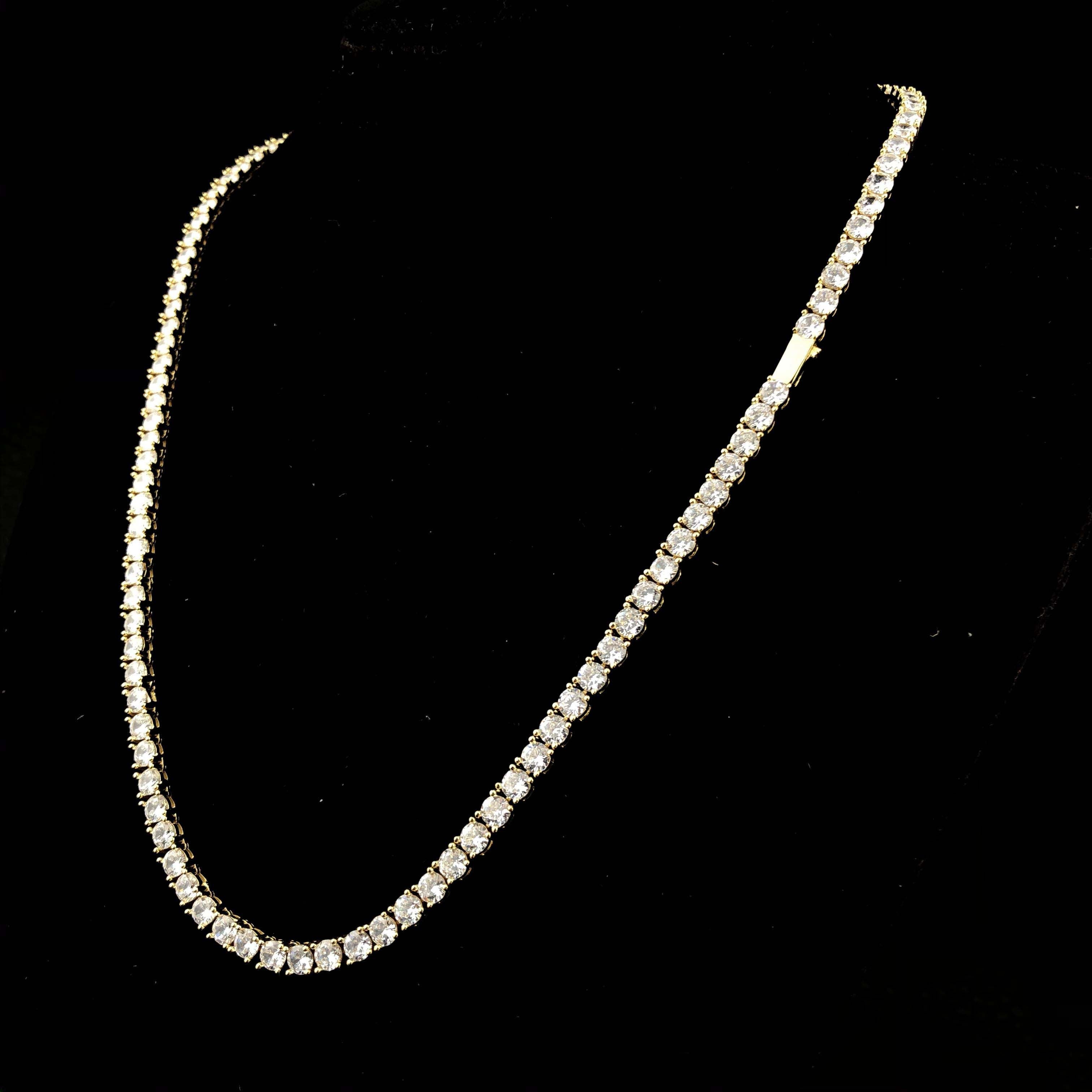 4mm Round Cut Diamond Tennis Chain