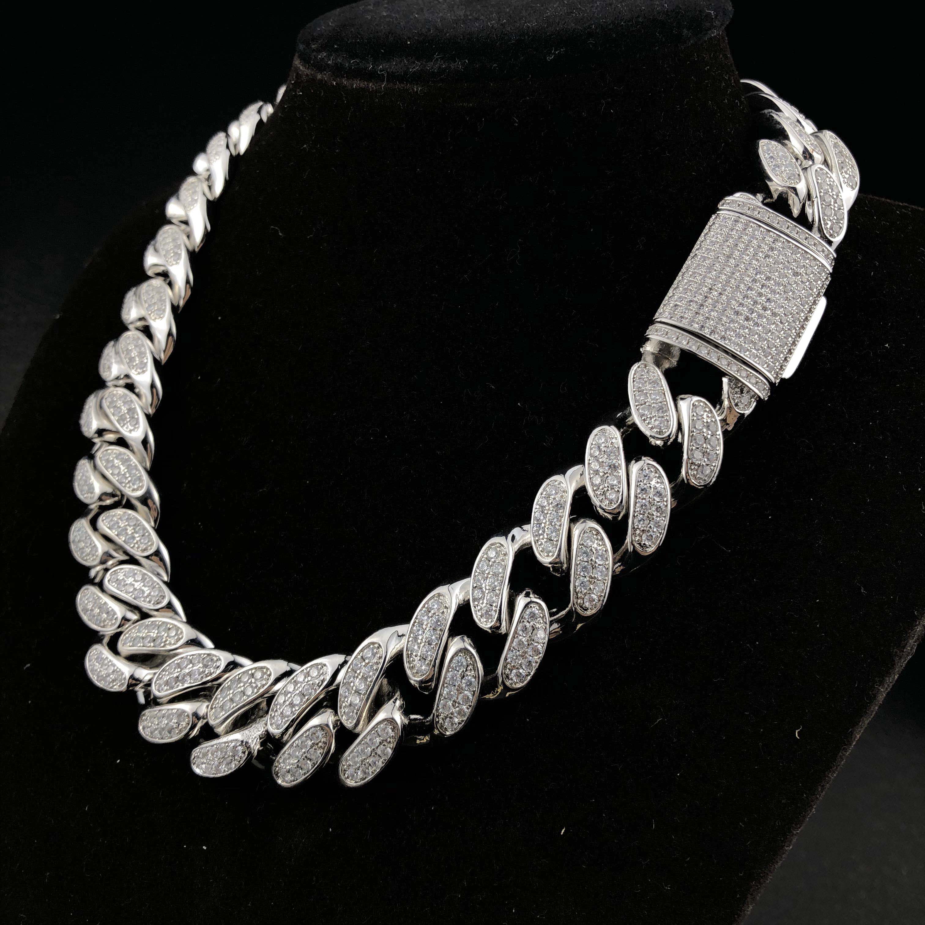 19mm Diamond Cuban Chain