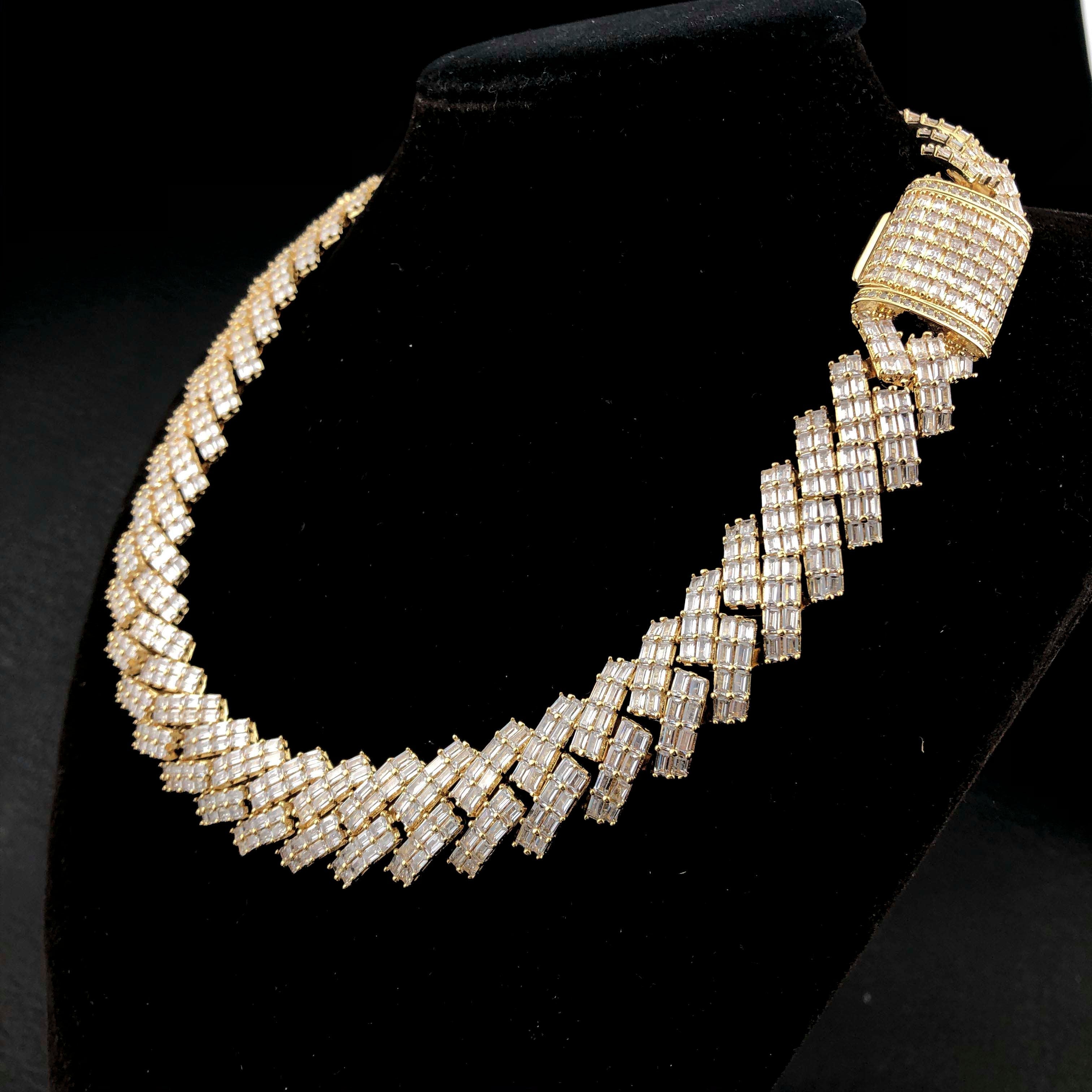 19mm Baguette Prong Cuban chain