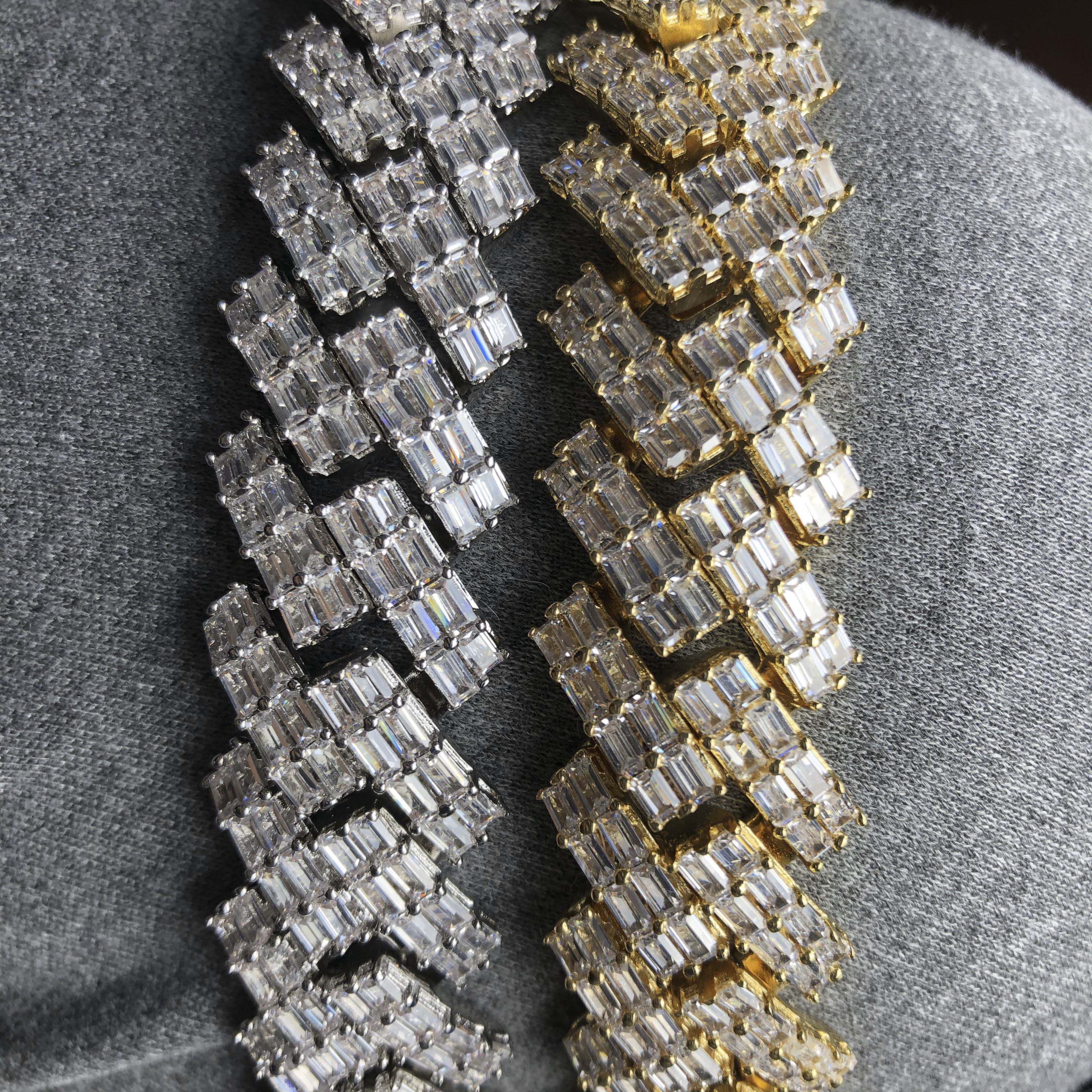 19mm Baguette Prong Cuban chain