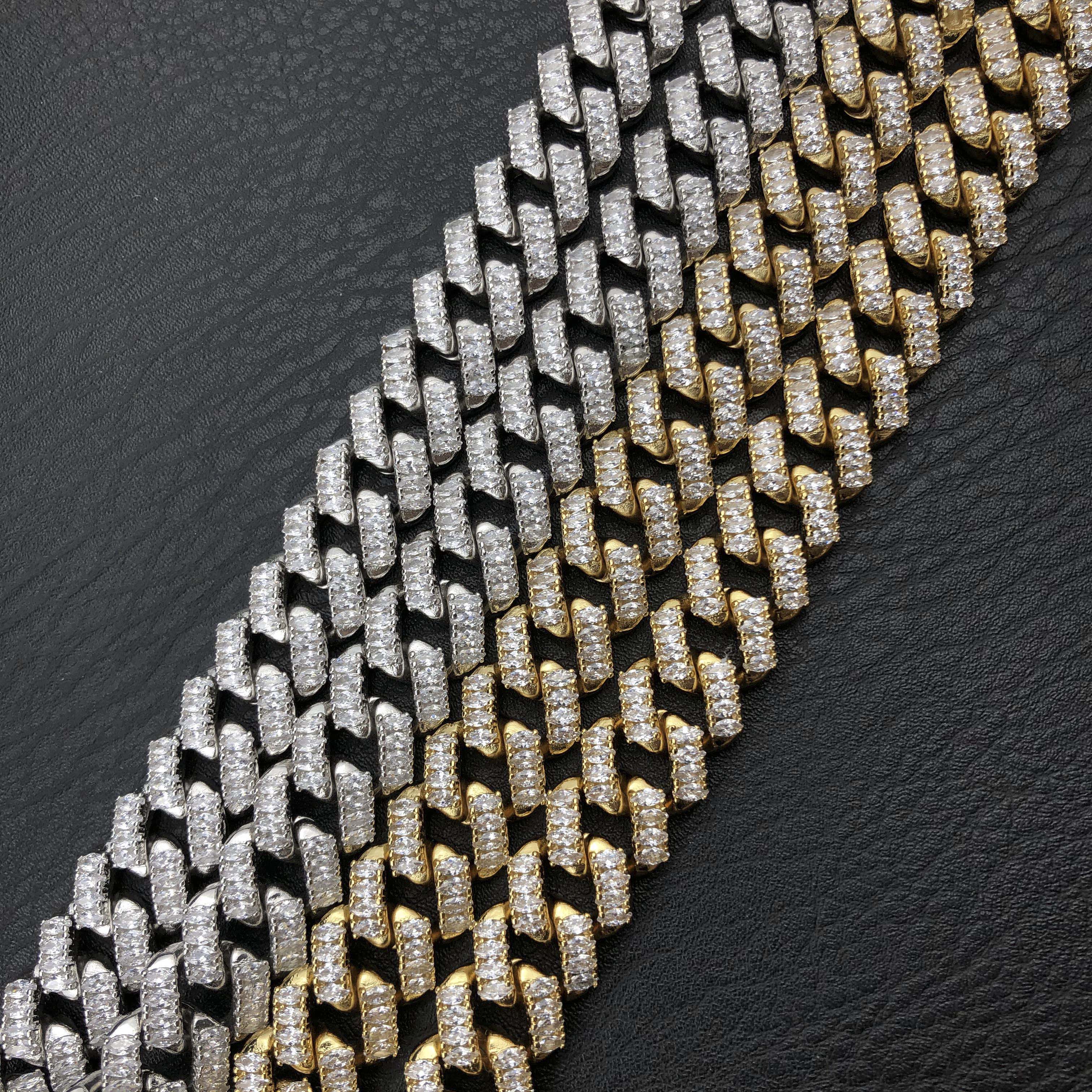 12mm Diamond Bandana Cuban chain