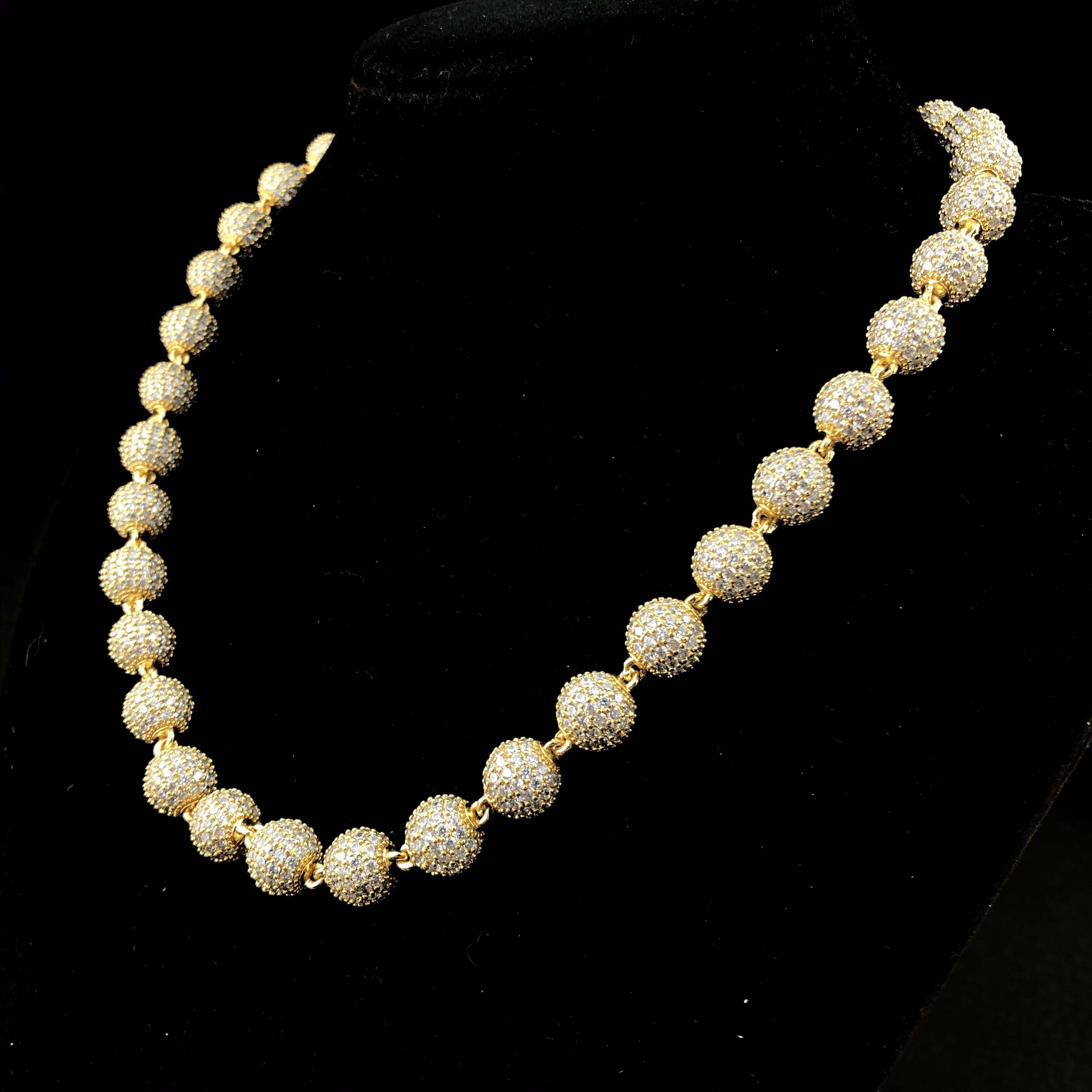 10mm Iced Ball Chain