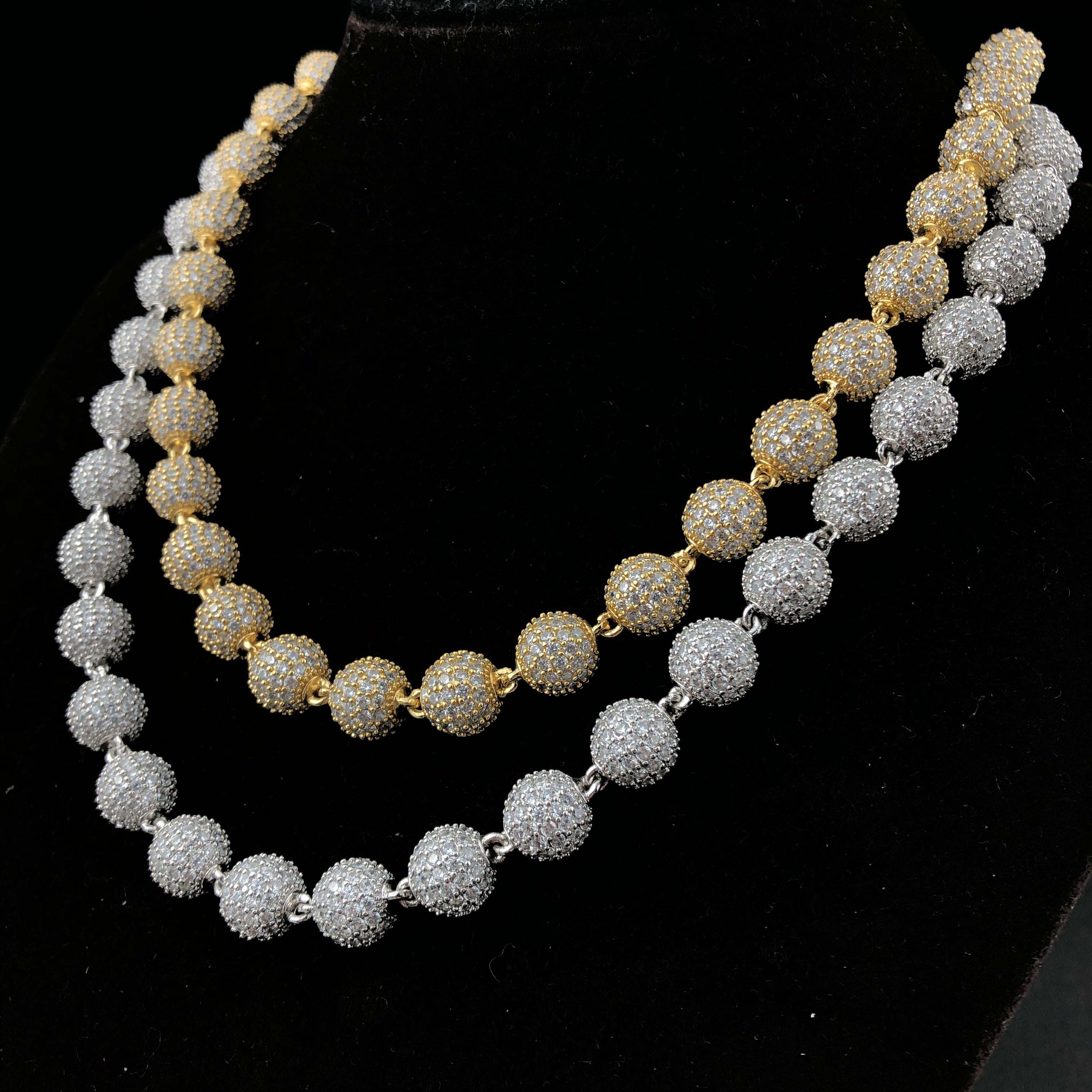 10mm Iced Ball Chain