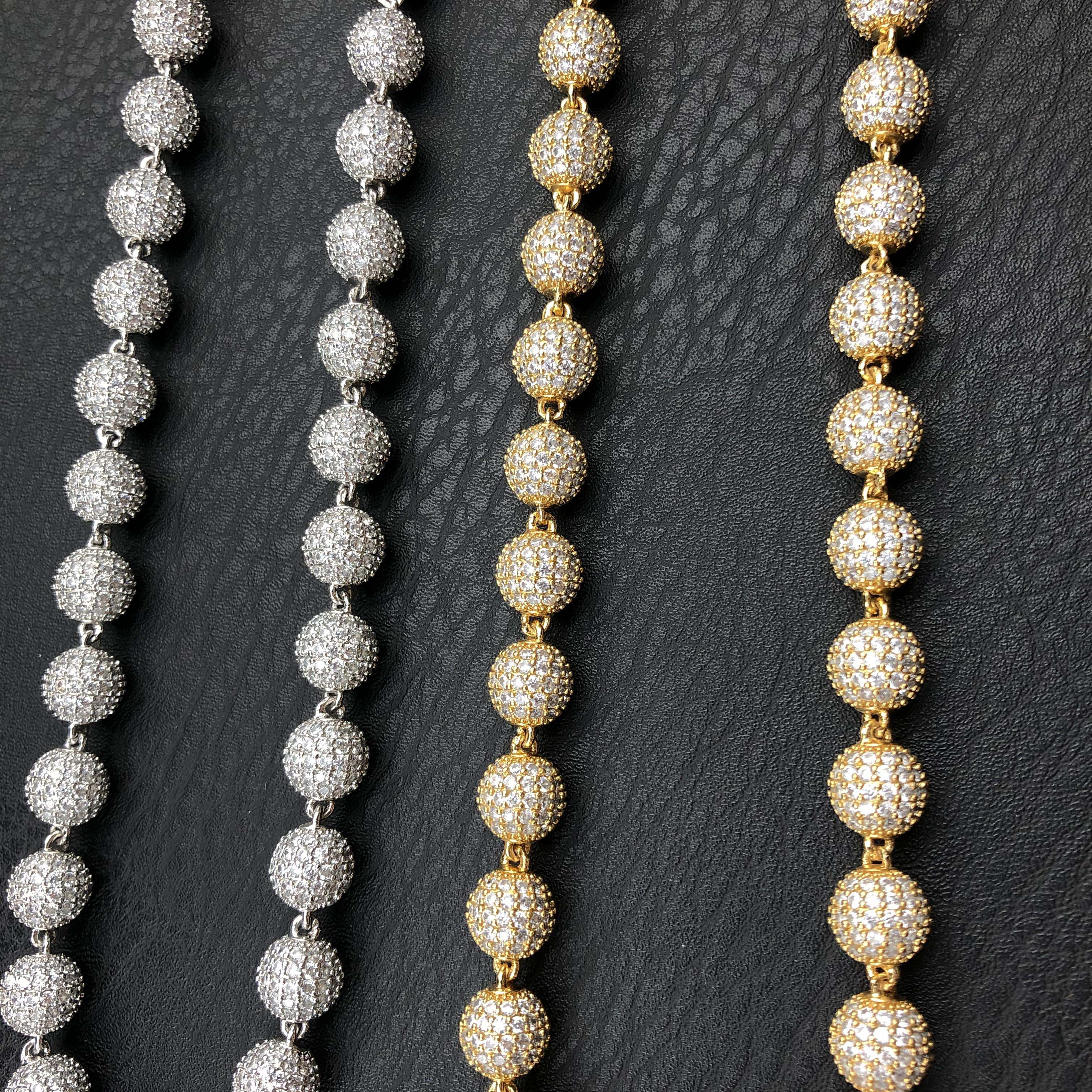 10mm Iced Ball Chain