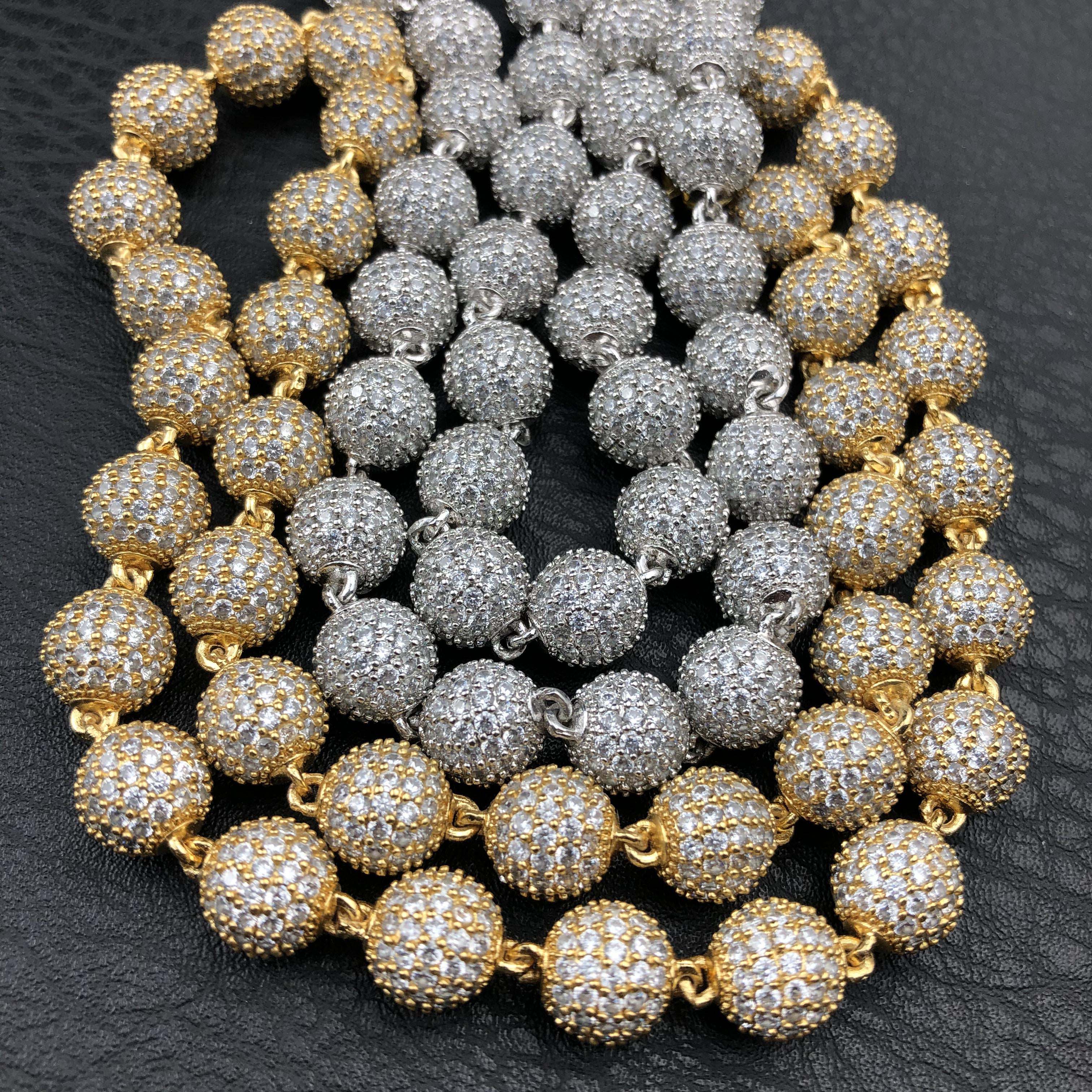 10mm Iced Ball Chain