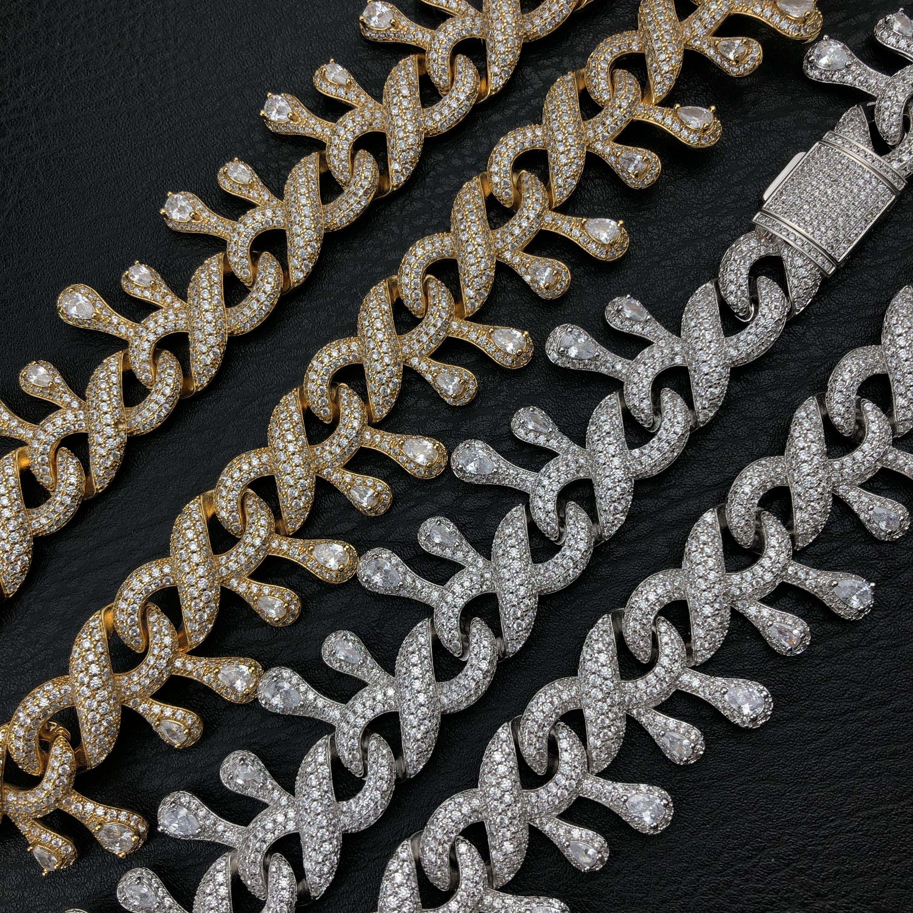 15mm drip Infinity Diamond Chain