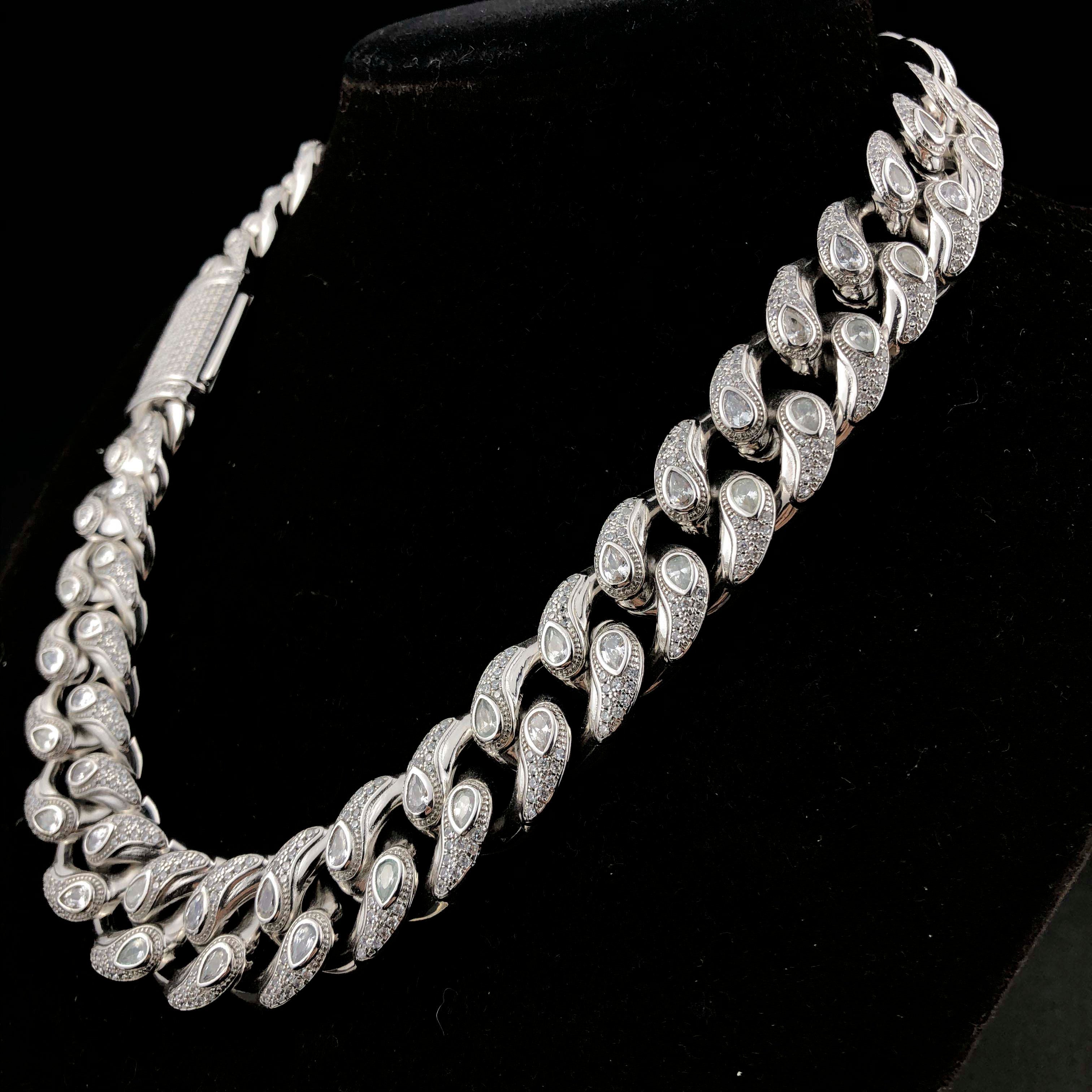 19mm Diamond Bandana Cuban chain