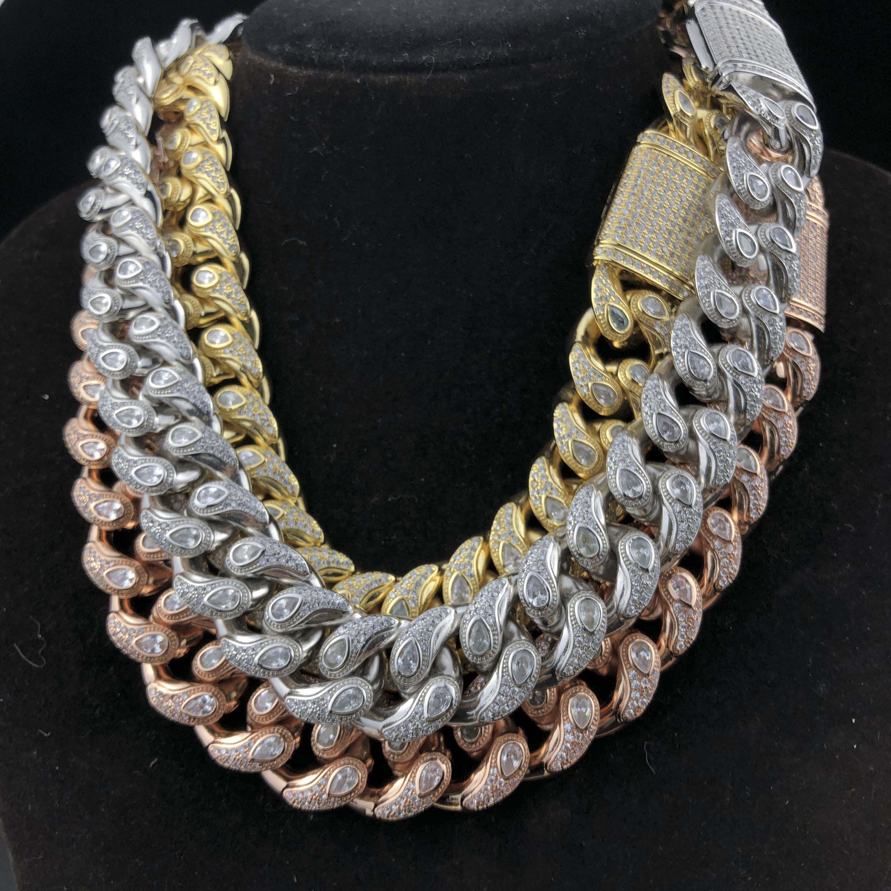 19mm Diamond Bandana Cuban chain