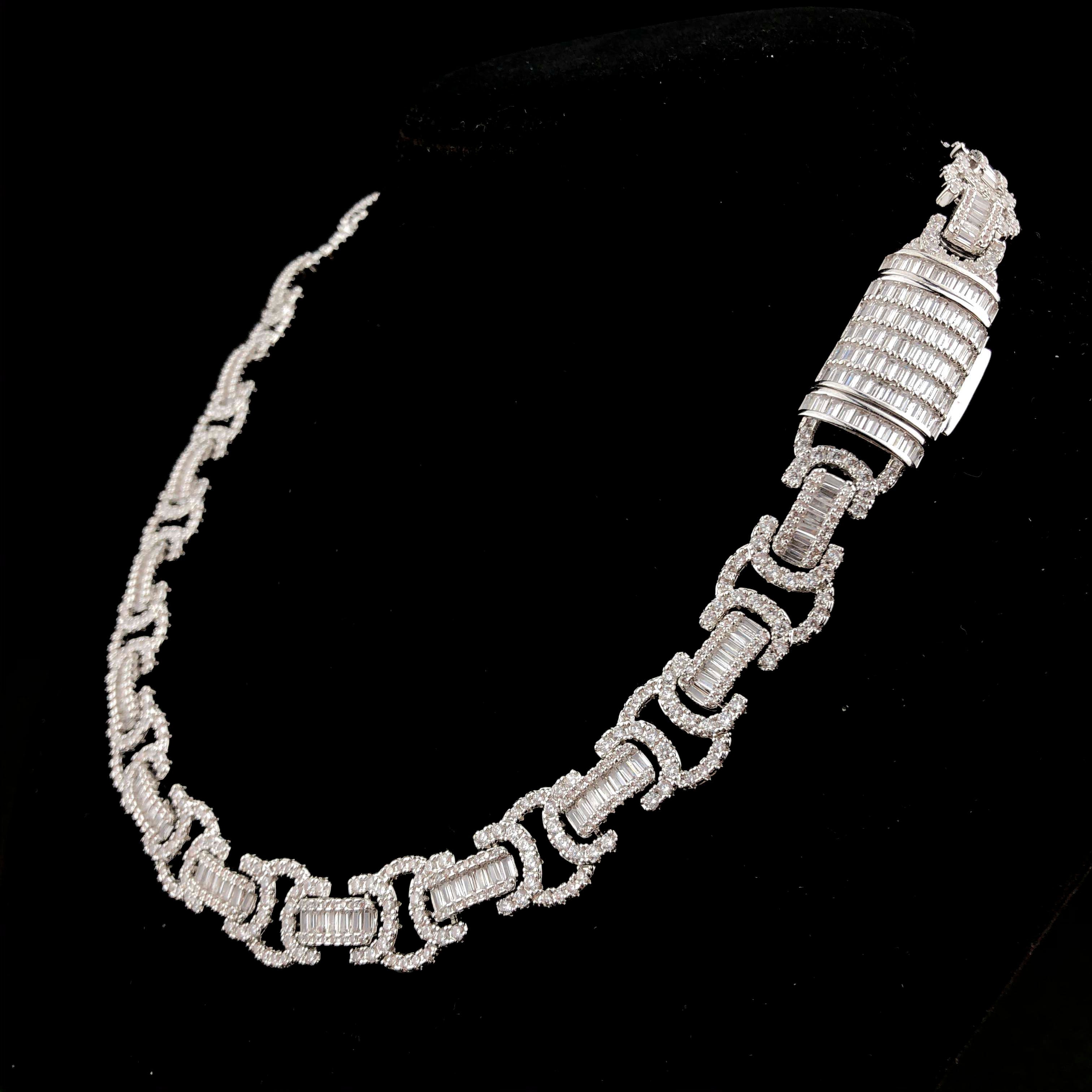 10mm Diamond Byzantine Chain