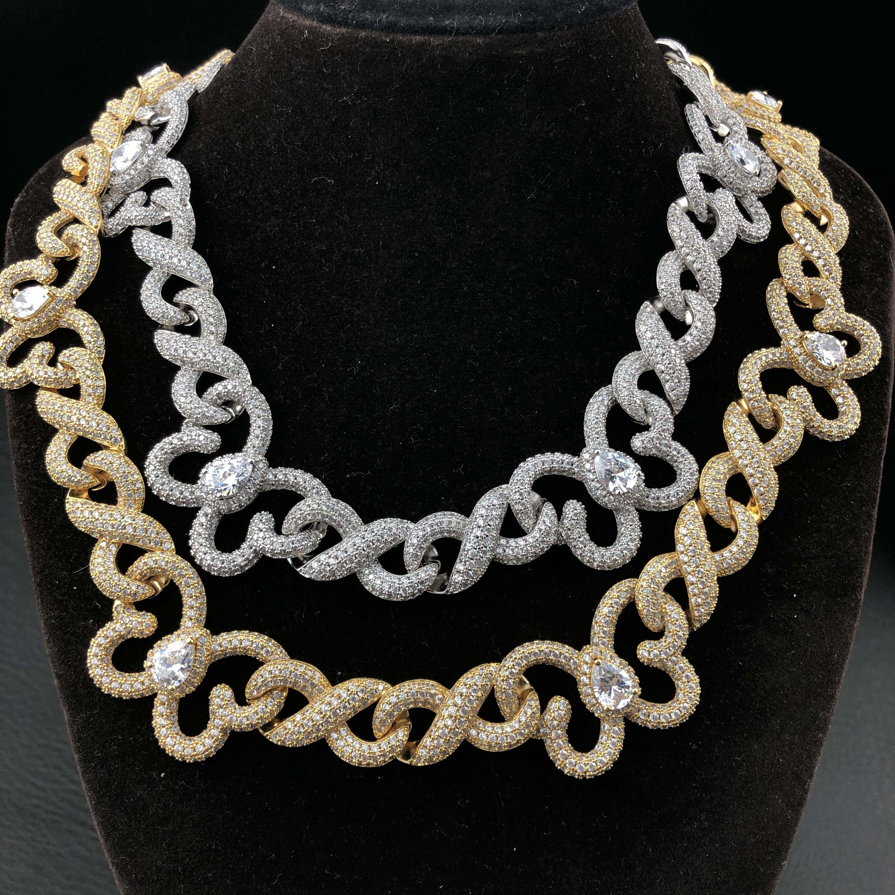 15mm Infinity butterfly Diamond Chain