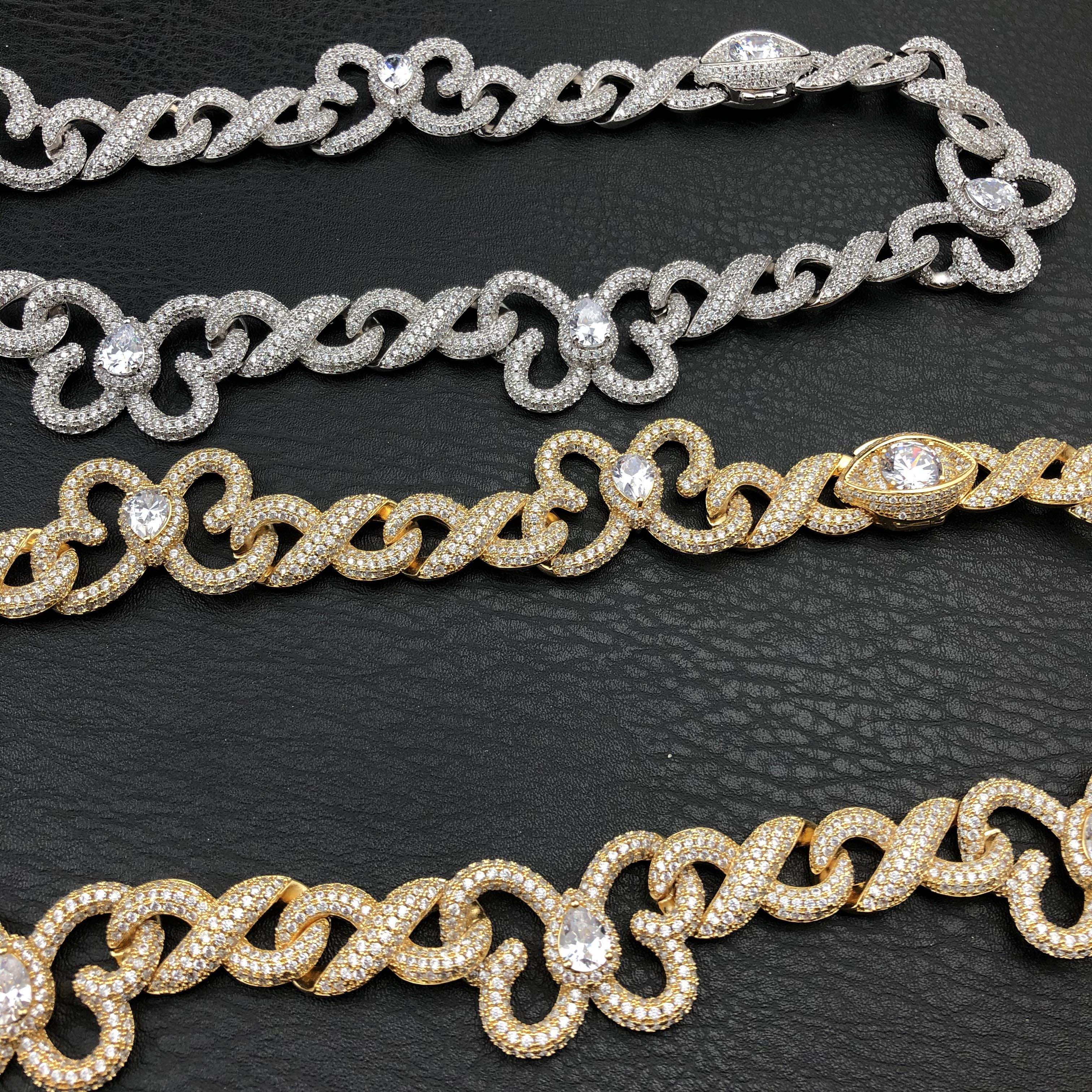 15mm Infinity butterfly Diamond Chain