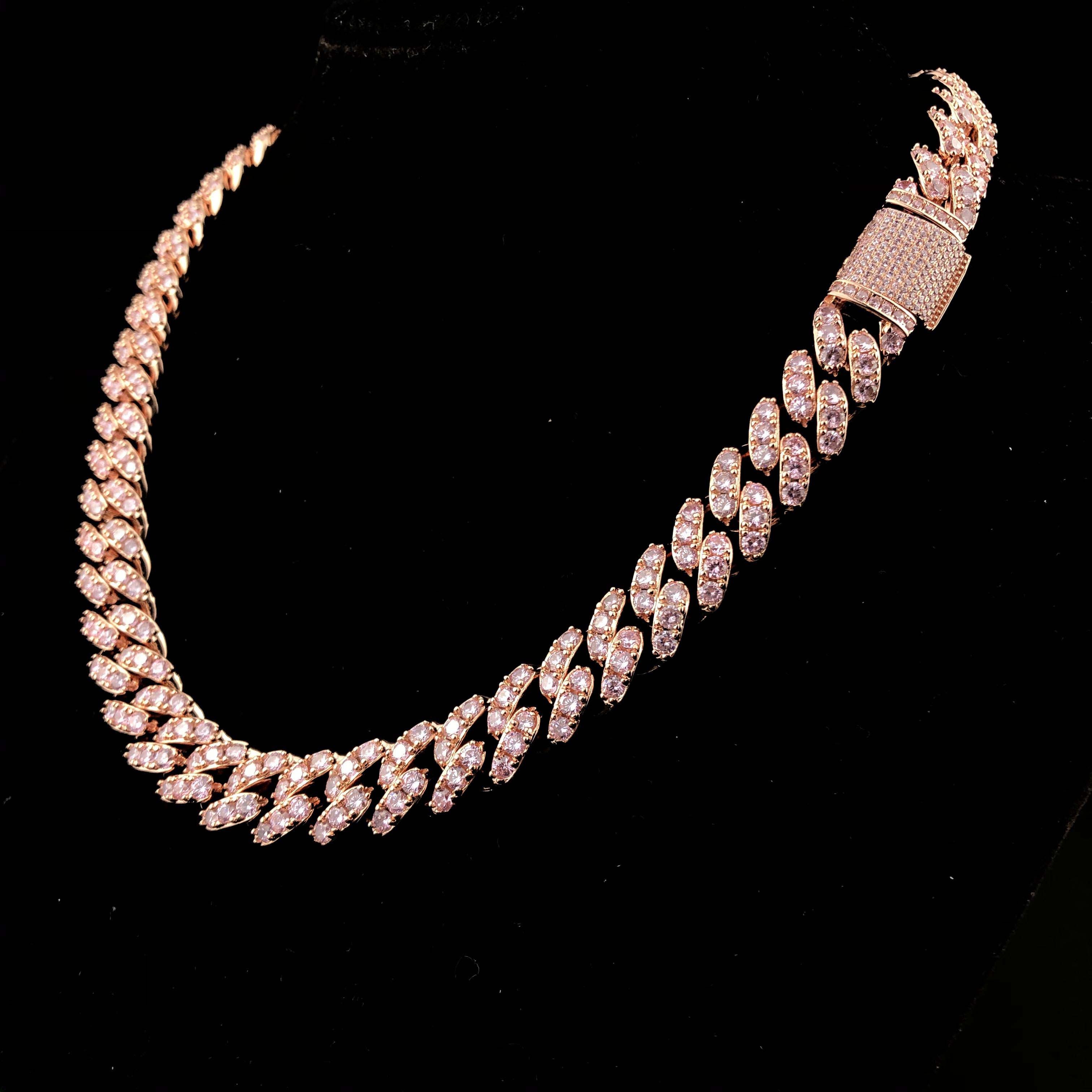 12mm Large grain iced cuban link chain