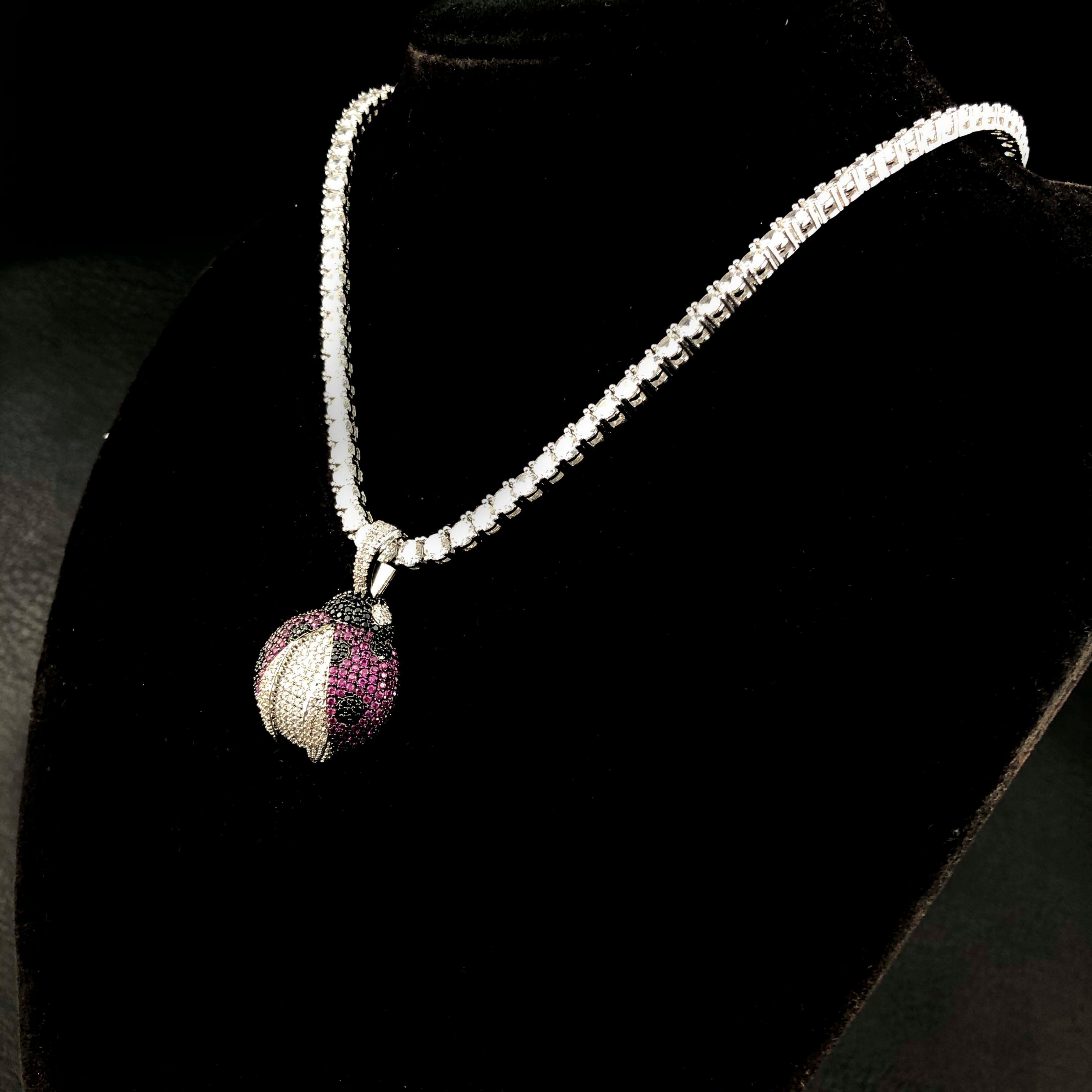 Iced Ladybug Pendant