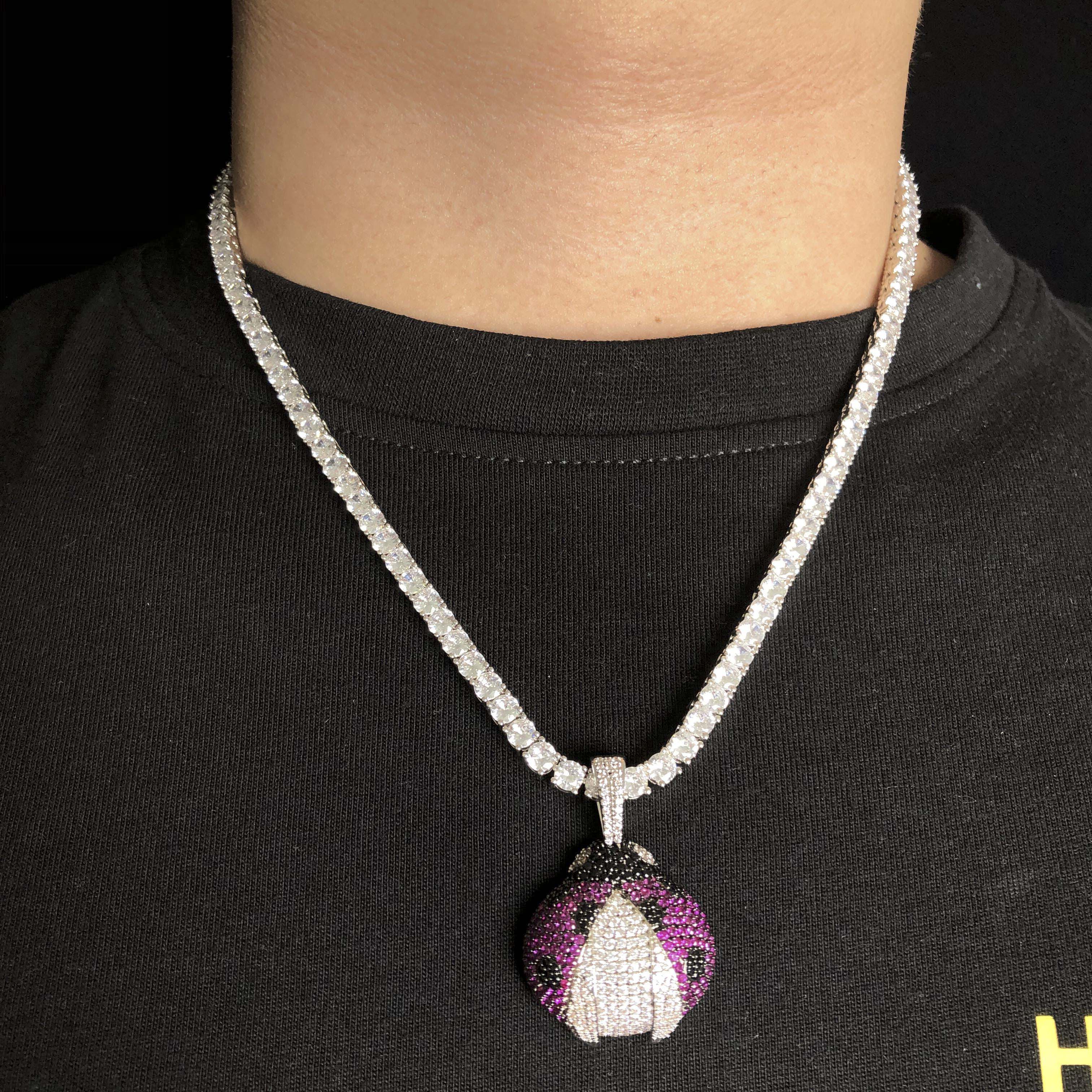 Iced Ladybug Pendant