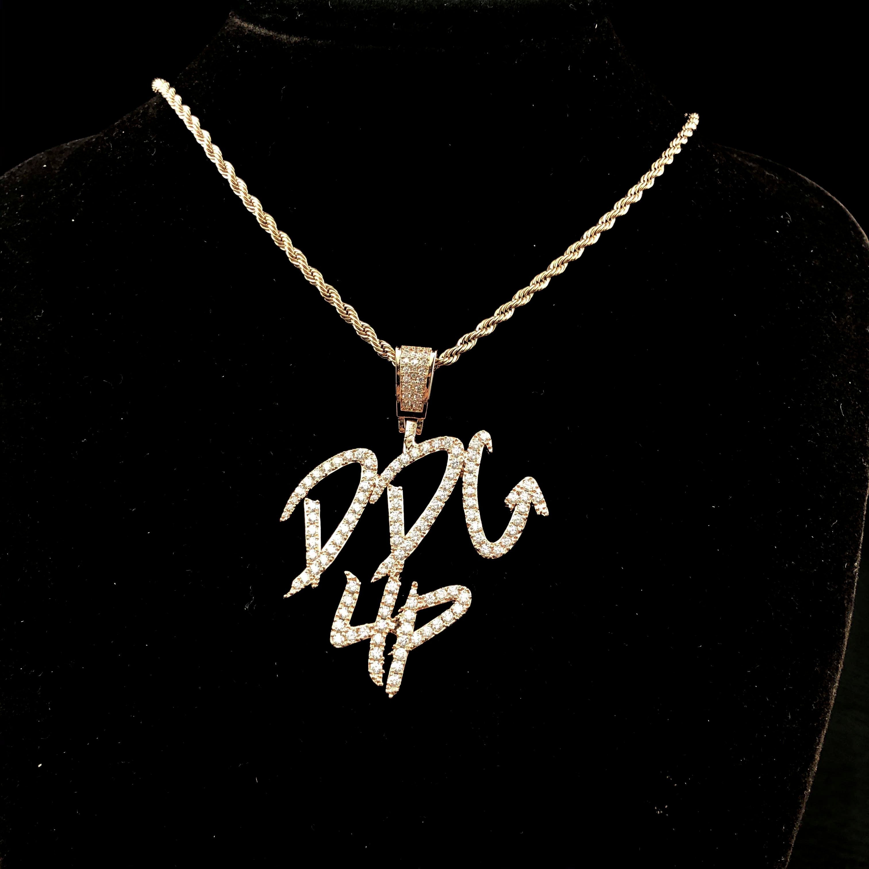 Brush Font Custom Letter Pendant