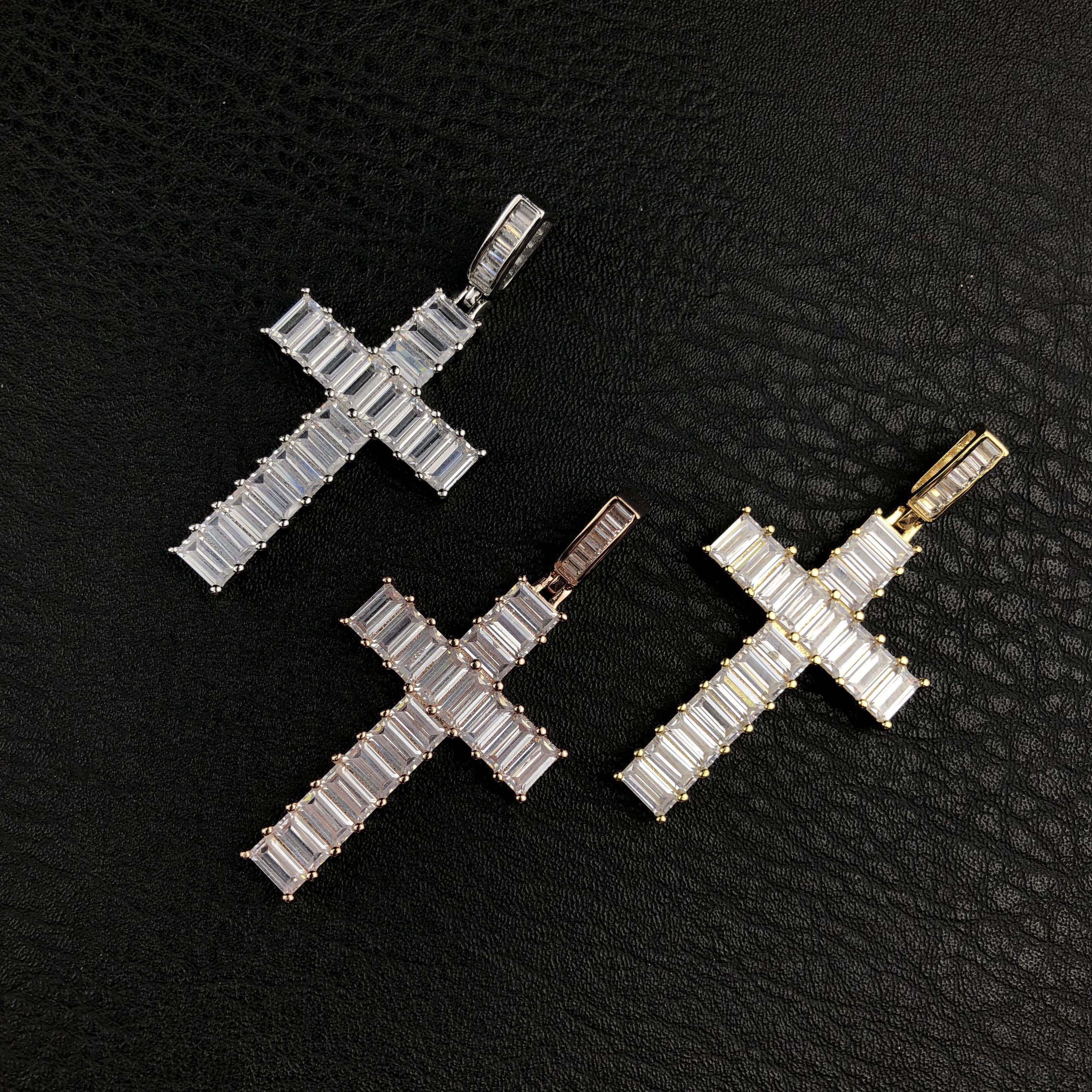 Baguette cross Pendant