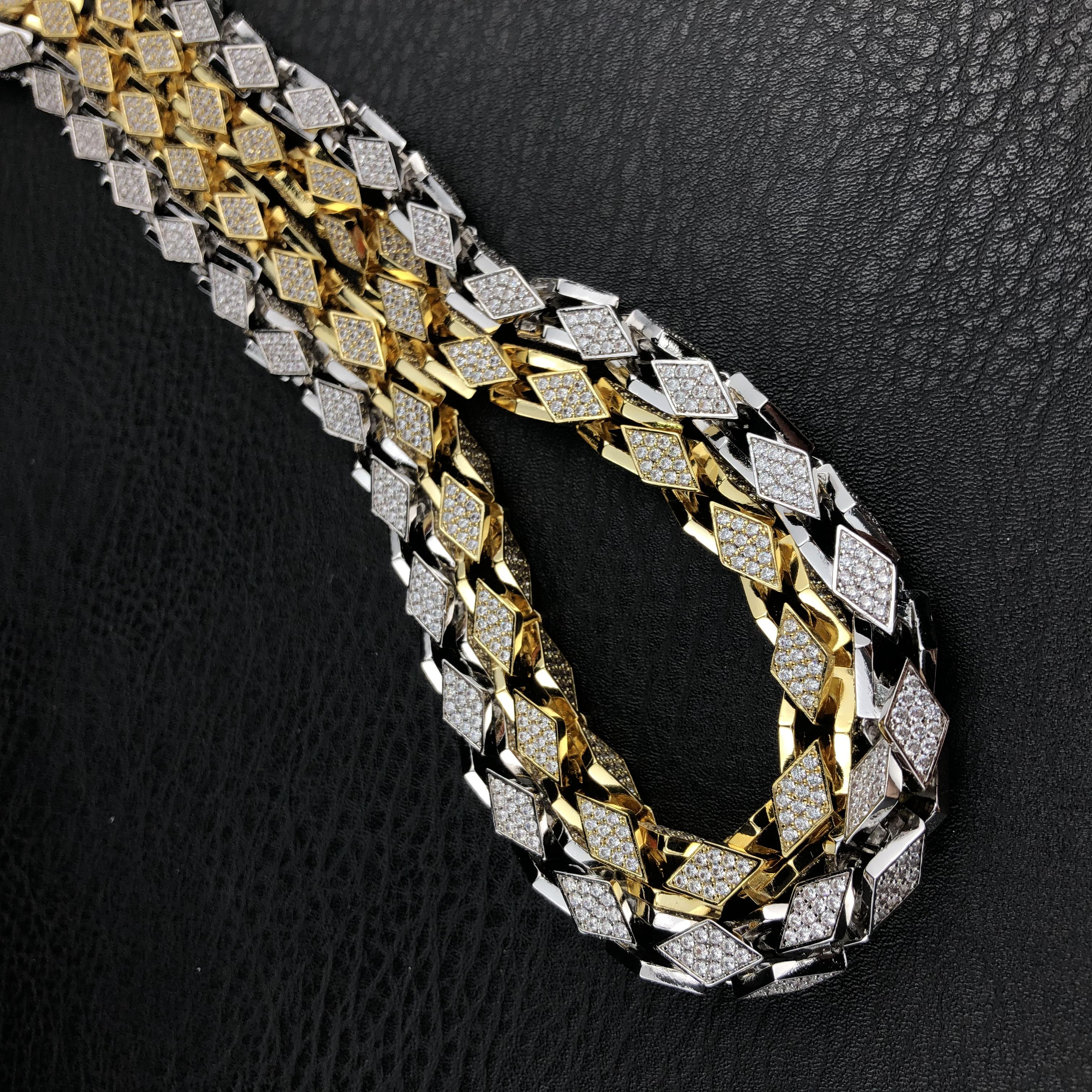 10mm Iced Triangle Chain