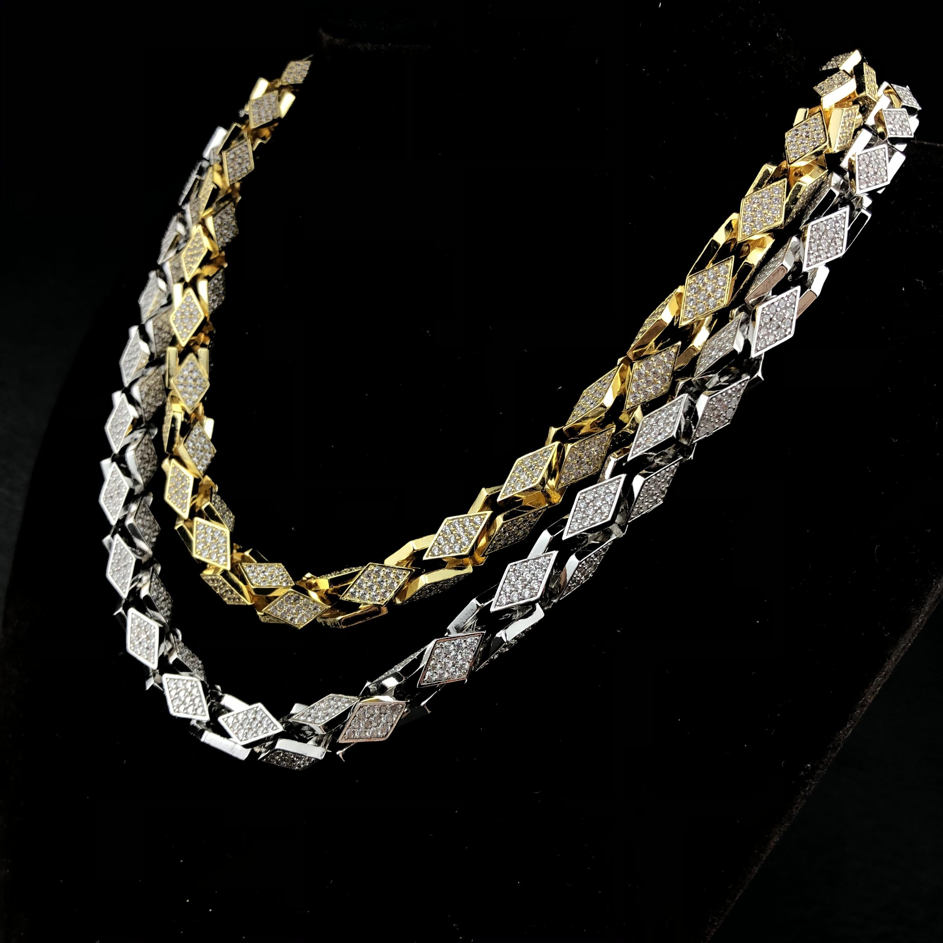 10mm Iced Triangle Chain