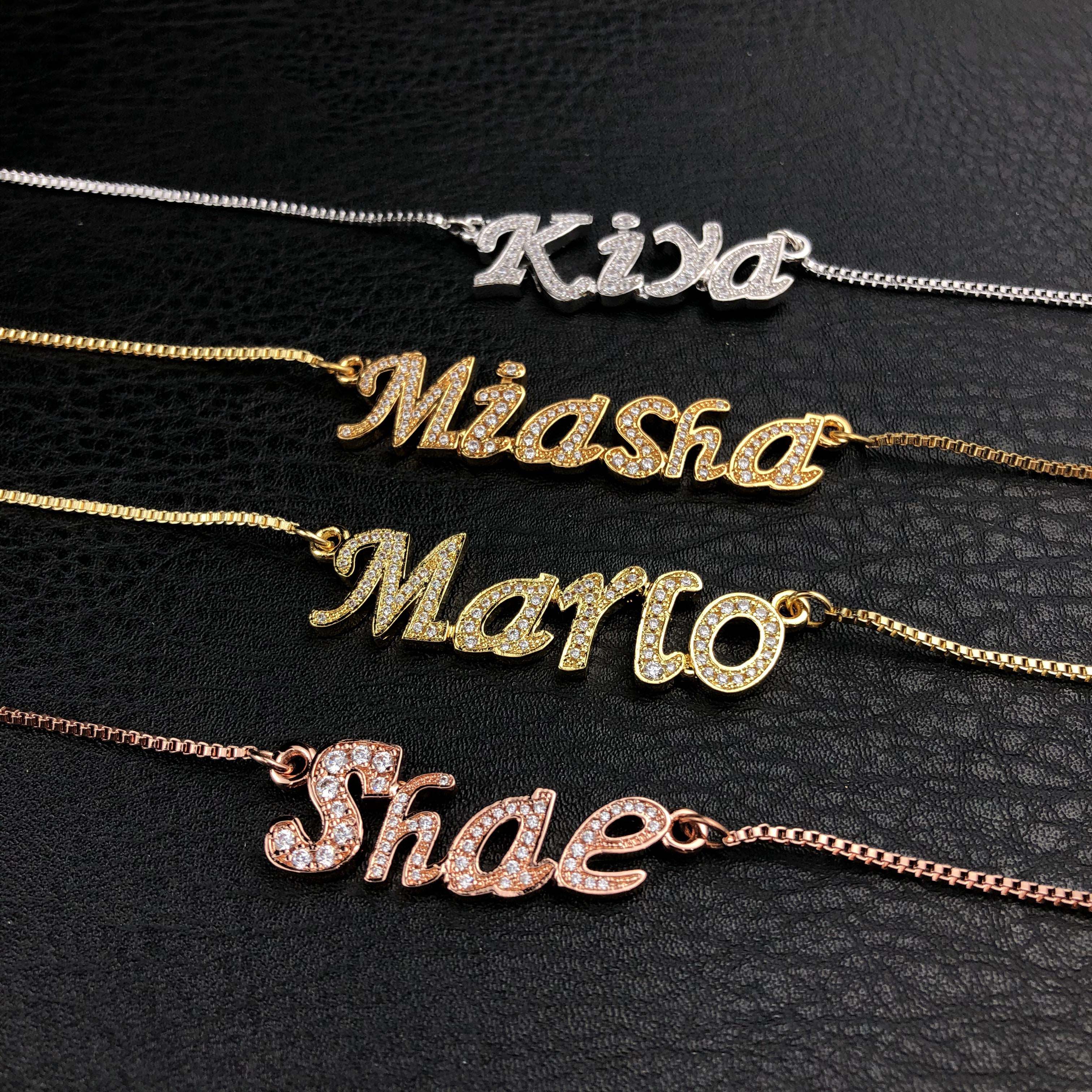 woman Custom Letter Pendant