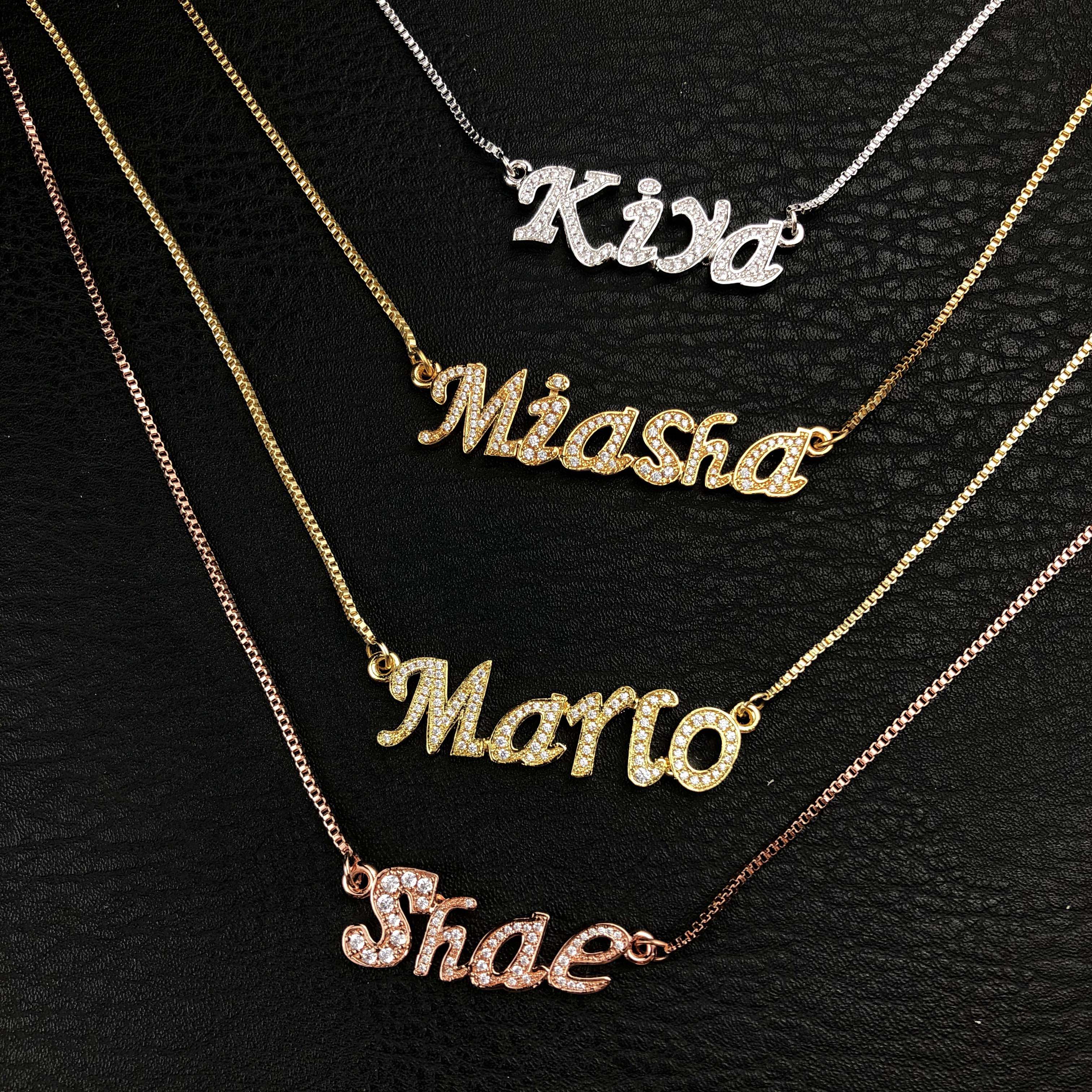 woman Custom Letter Pendant