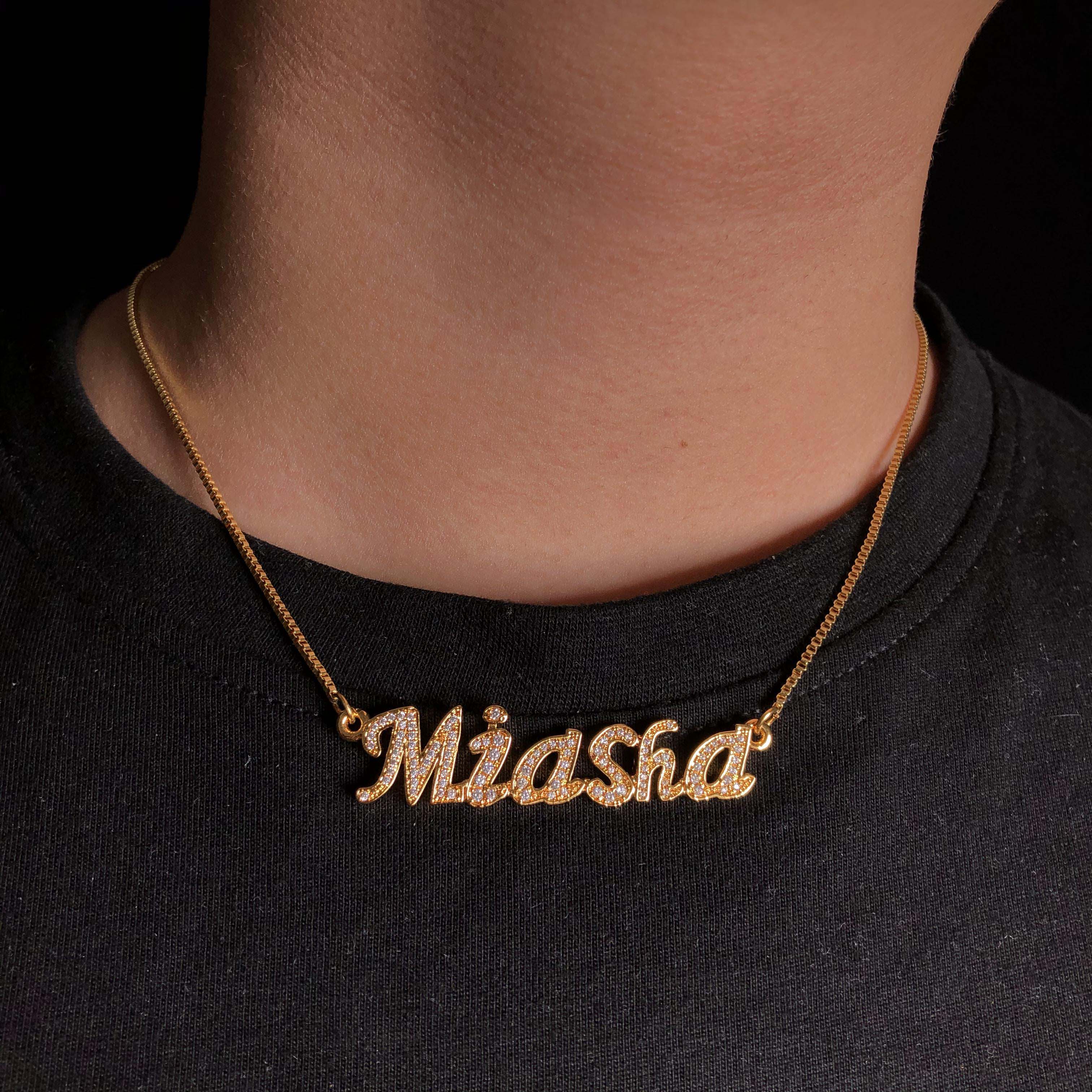 woman Custom Letter Pendant