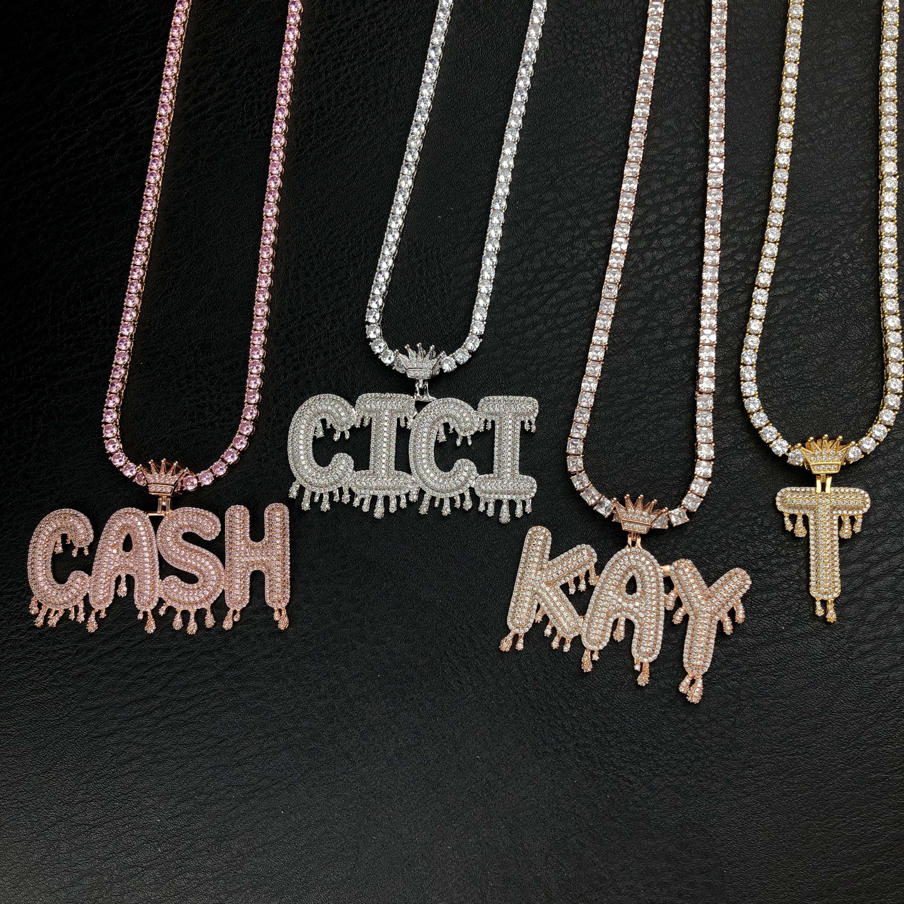 Crowned Dripping Custom Pendant