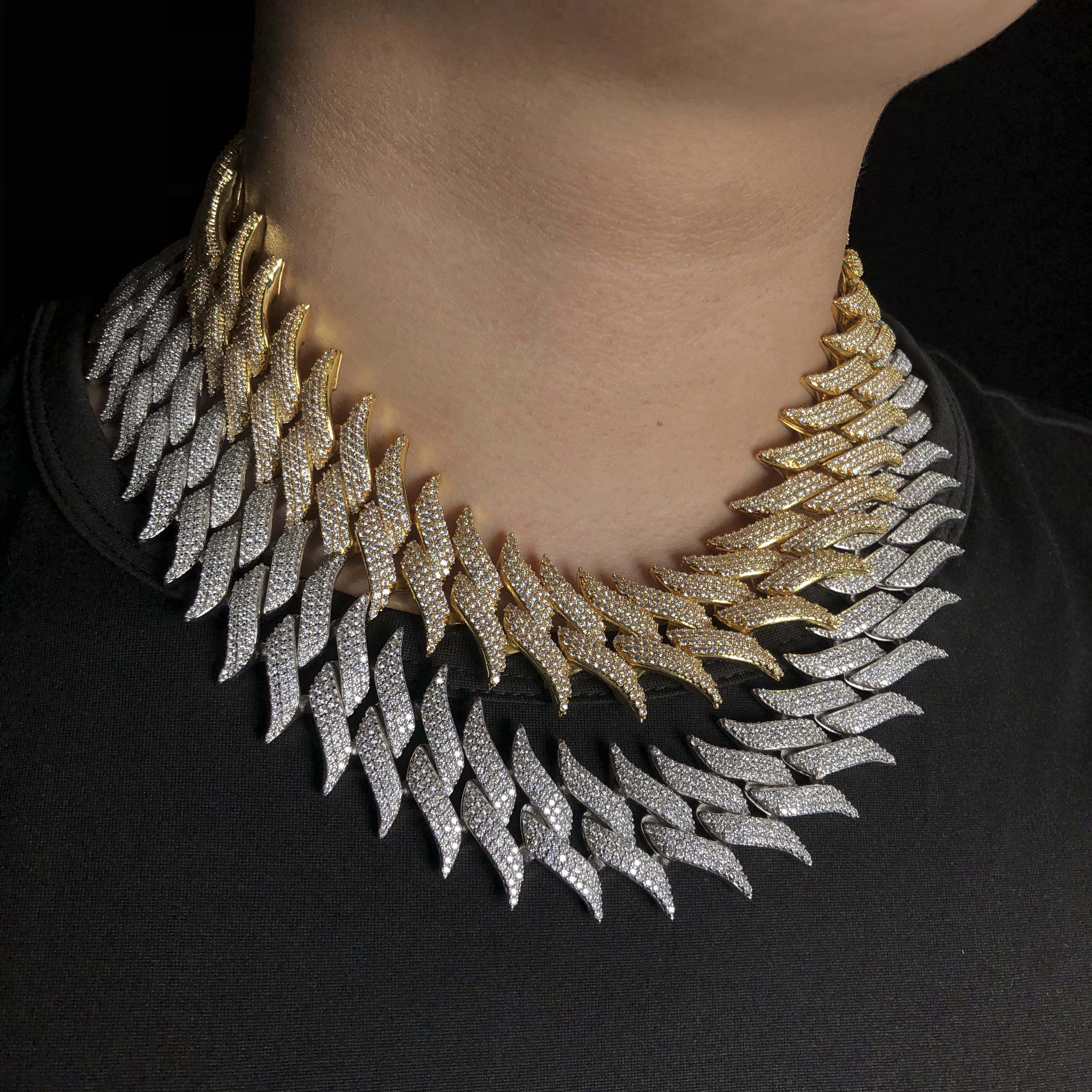 30mm Spiked Cuban Chain