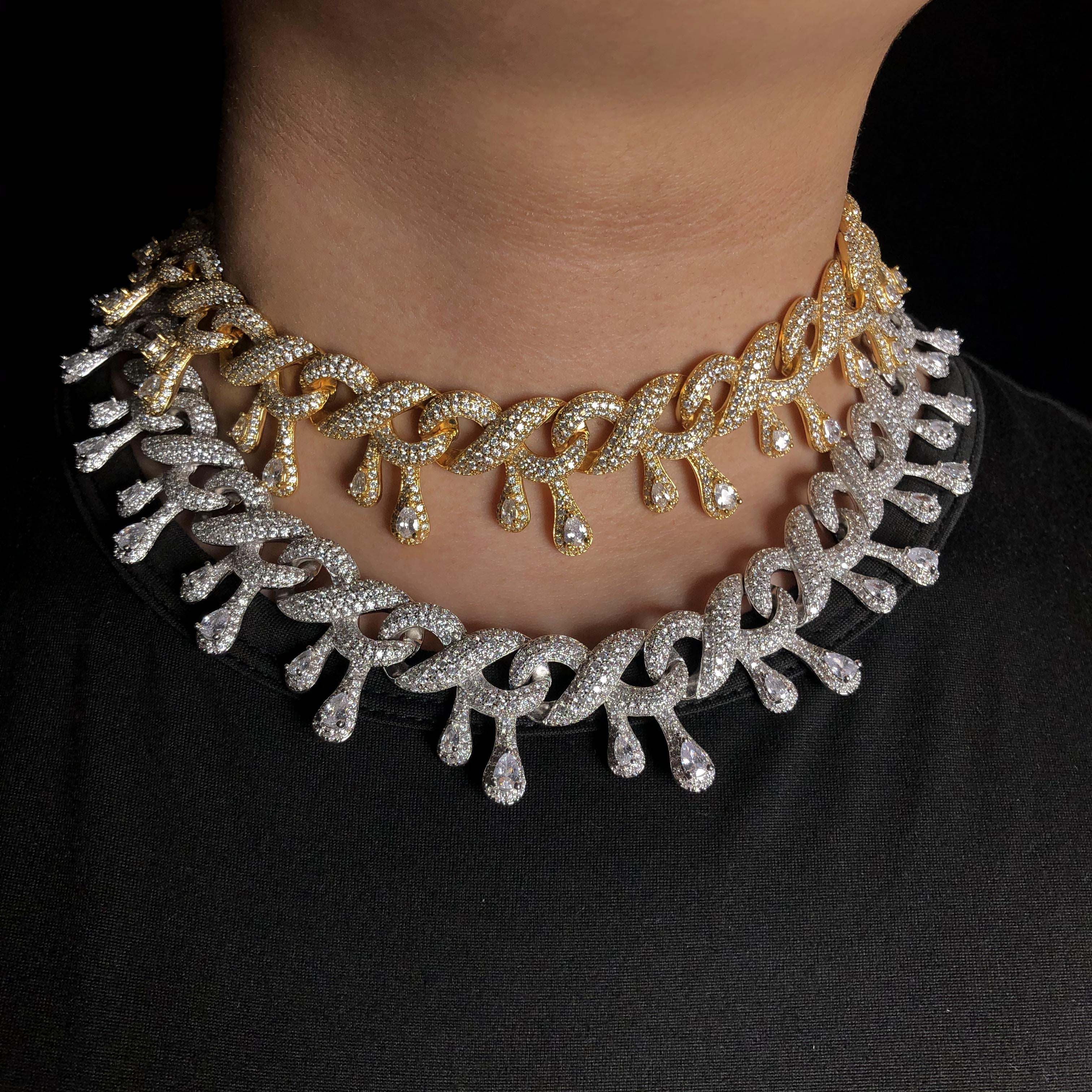 15mm drip Infinity Diamond Chain