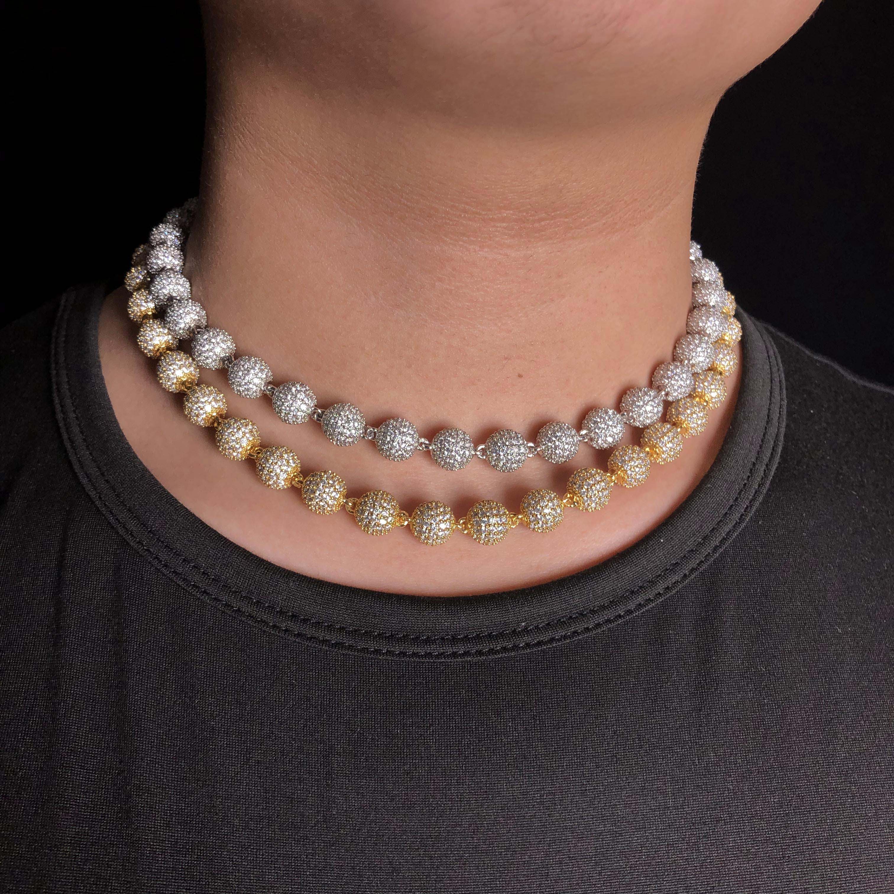 10mm Iced Ball Chain