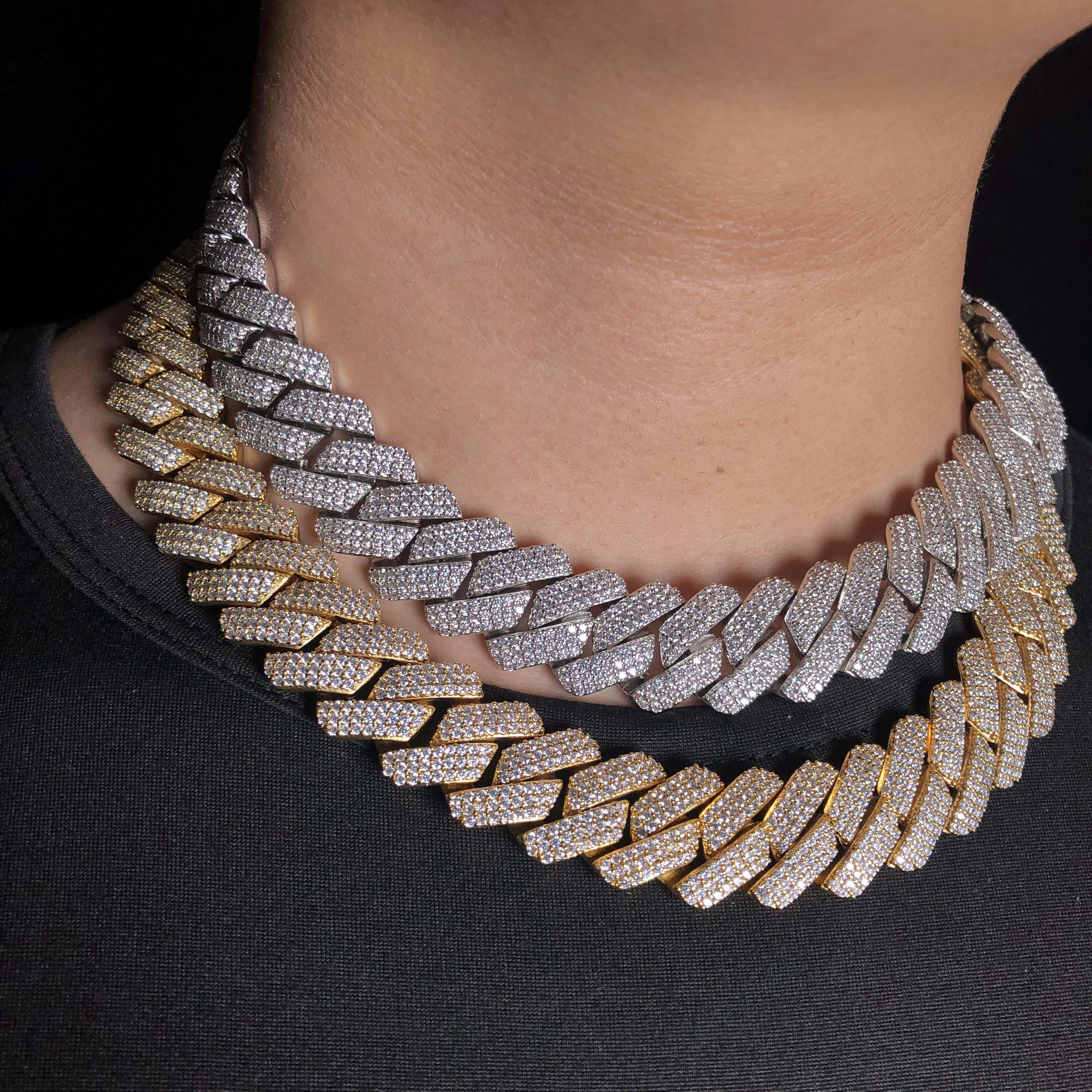 19mm Diamond Prong Cuban