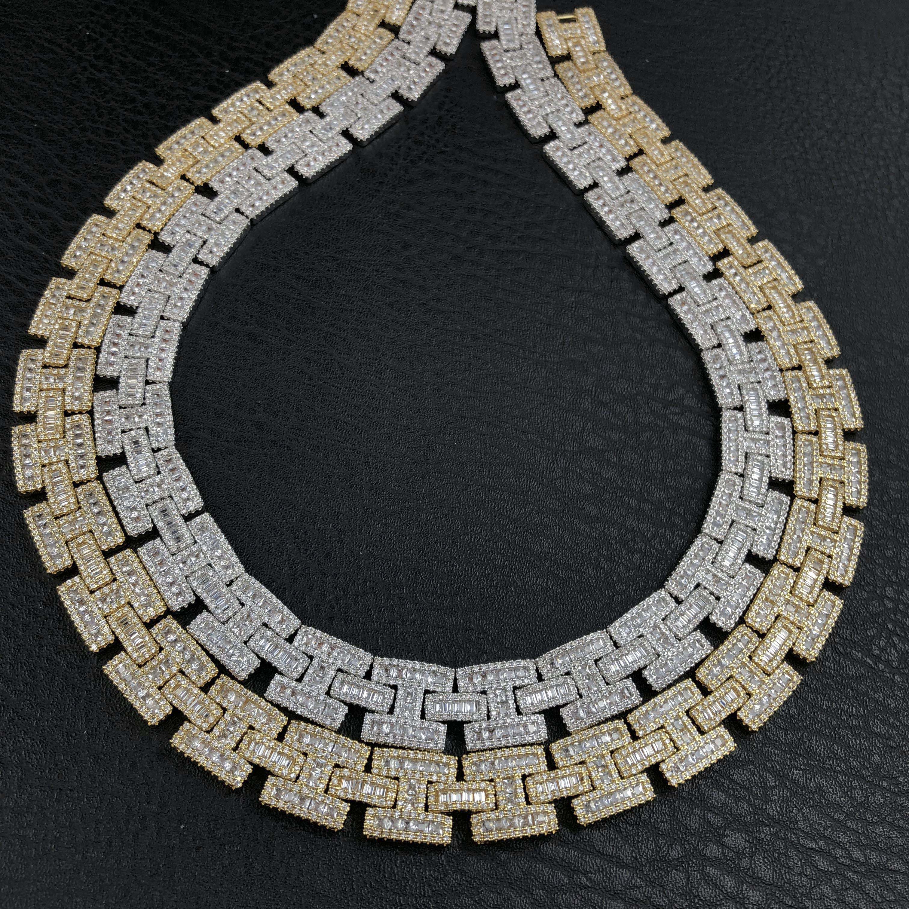 15mm Baguette Hermes chain