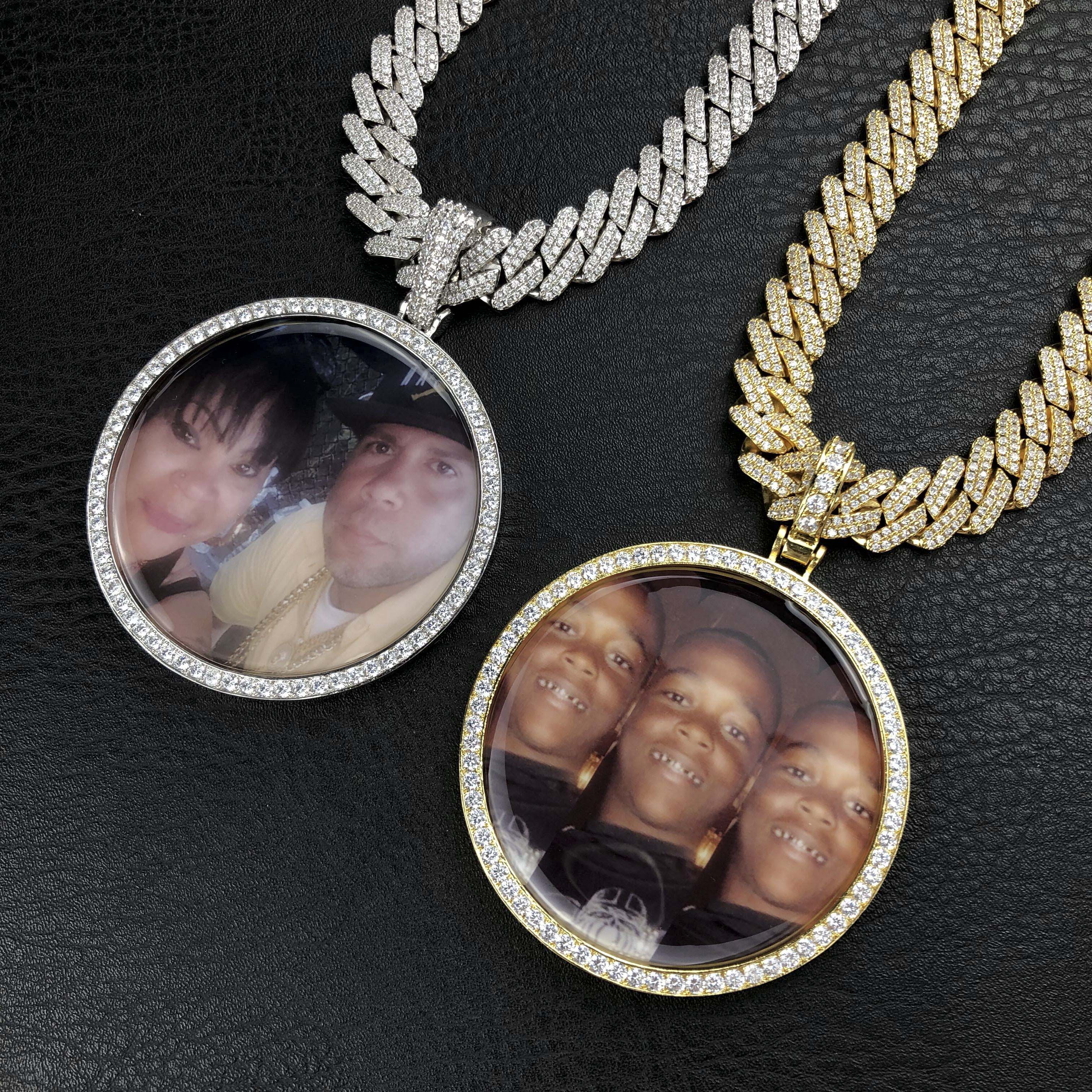 Large Circle Custom Picture Pendant