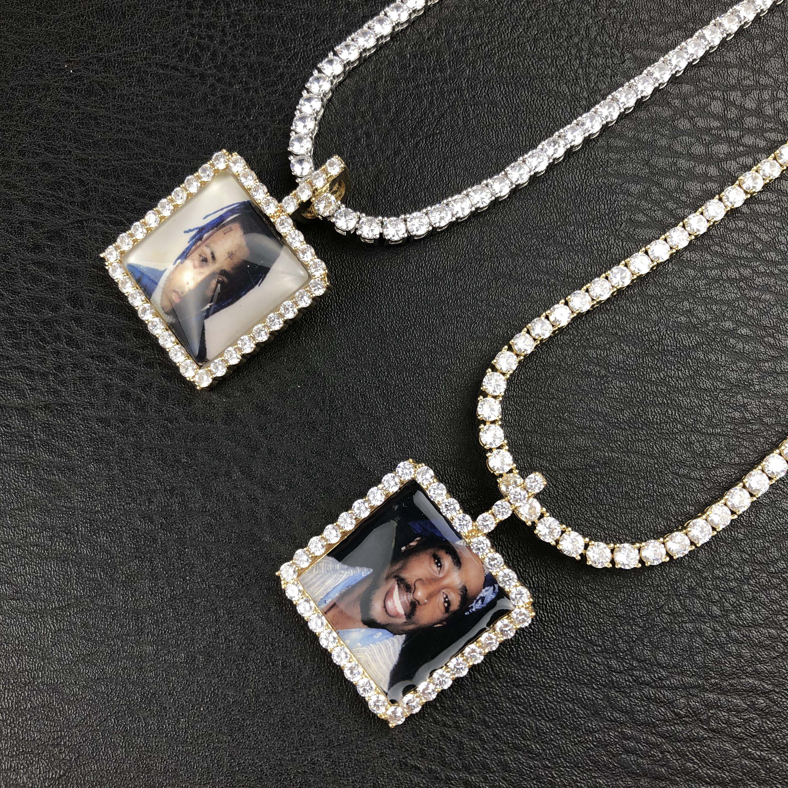 Rectangle Custom Picture Pendant