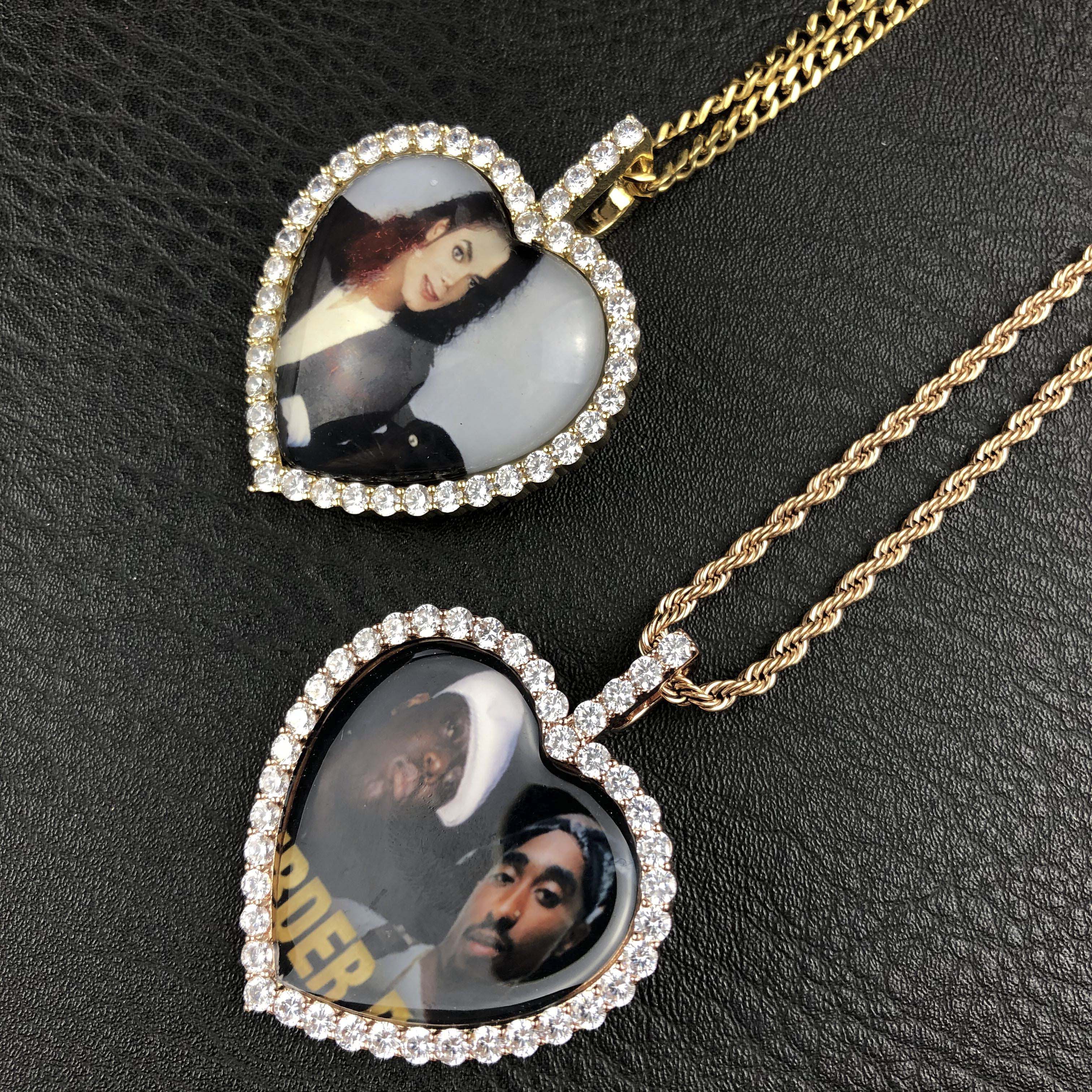 Heart Locket Custom Picture Pendant